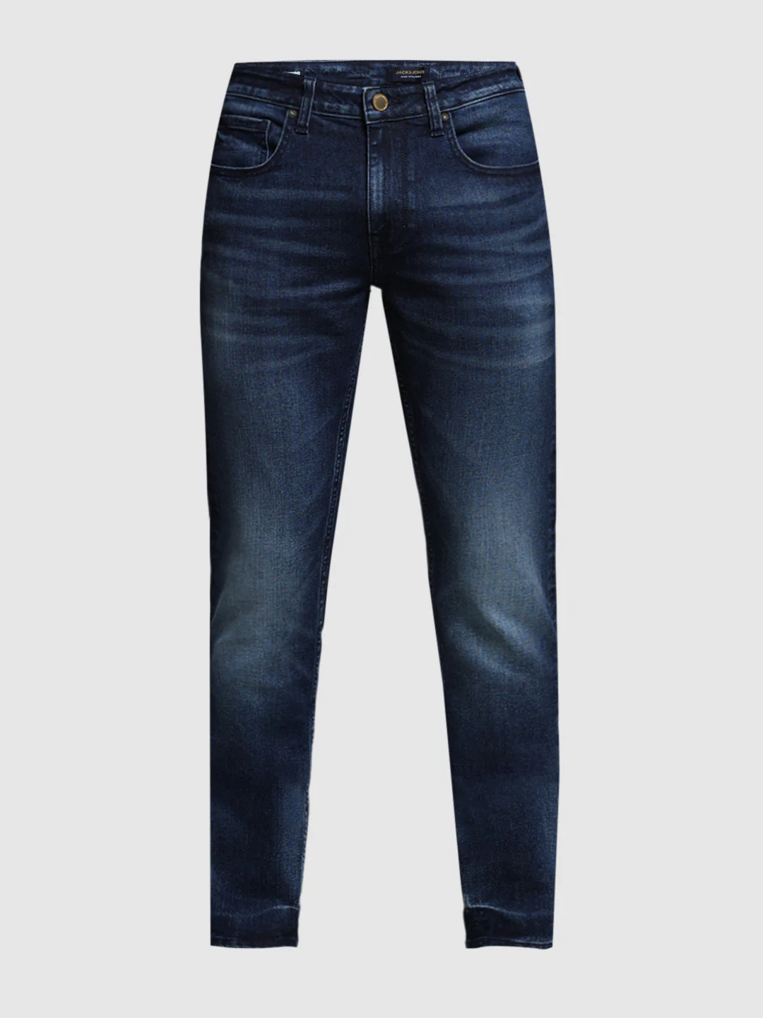 Dark Blue Glenn Washed Slim Fit Jeans - Image 7