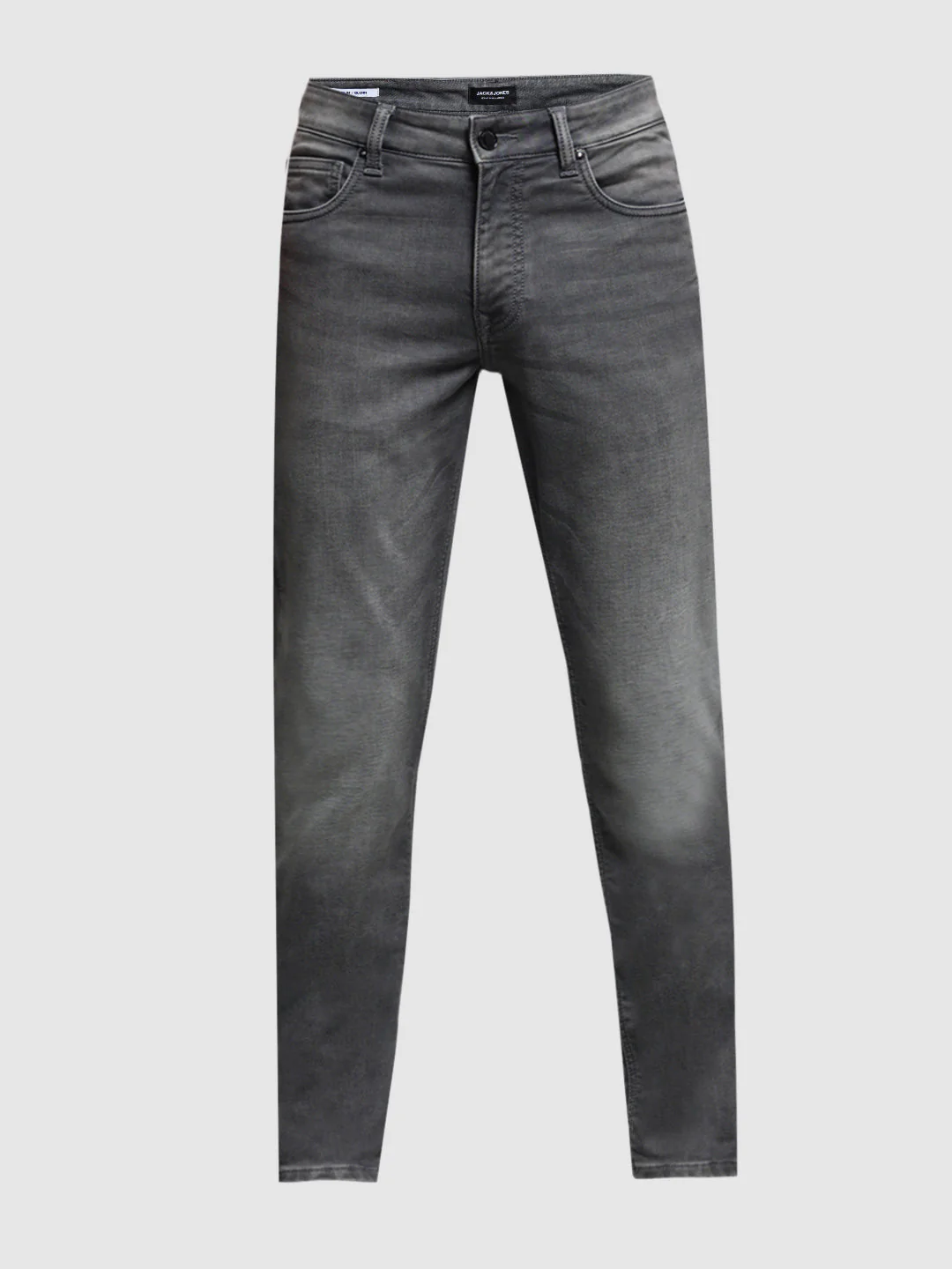 Grey Washed Knitted Slim Fit Jeans - Image 7