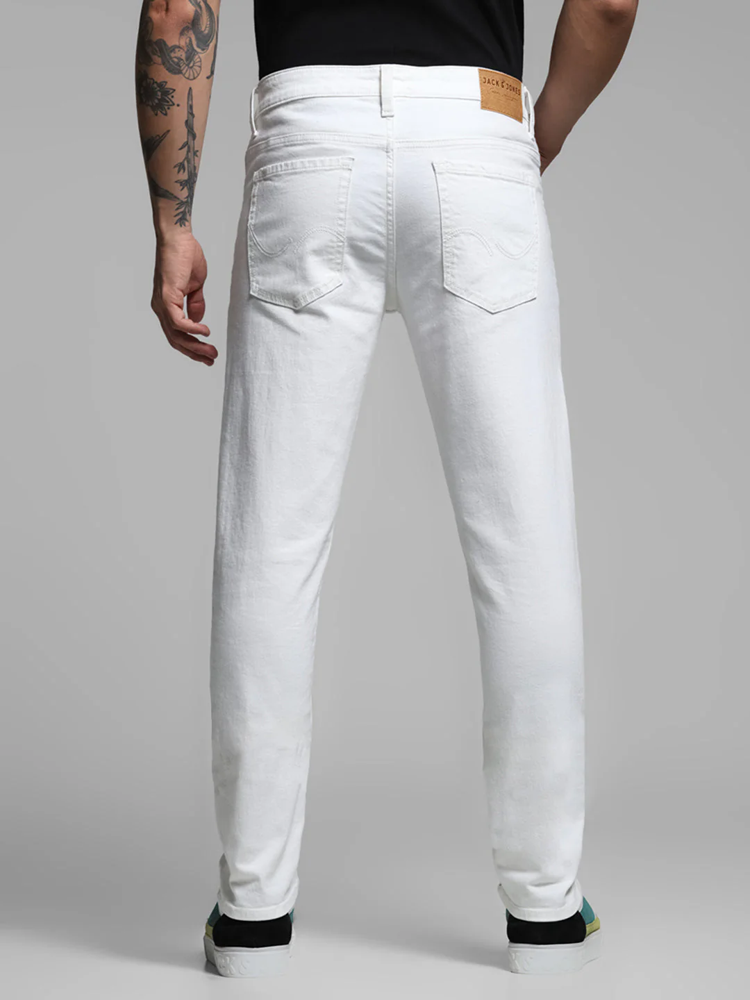 White Glenn Slim Fit Jeans - Image 3