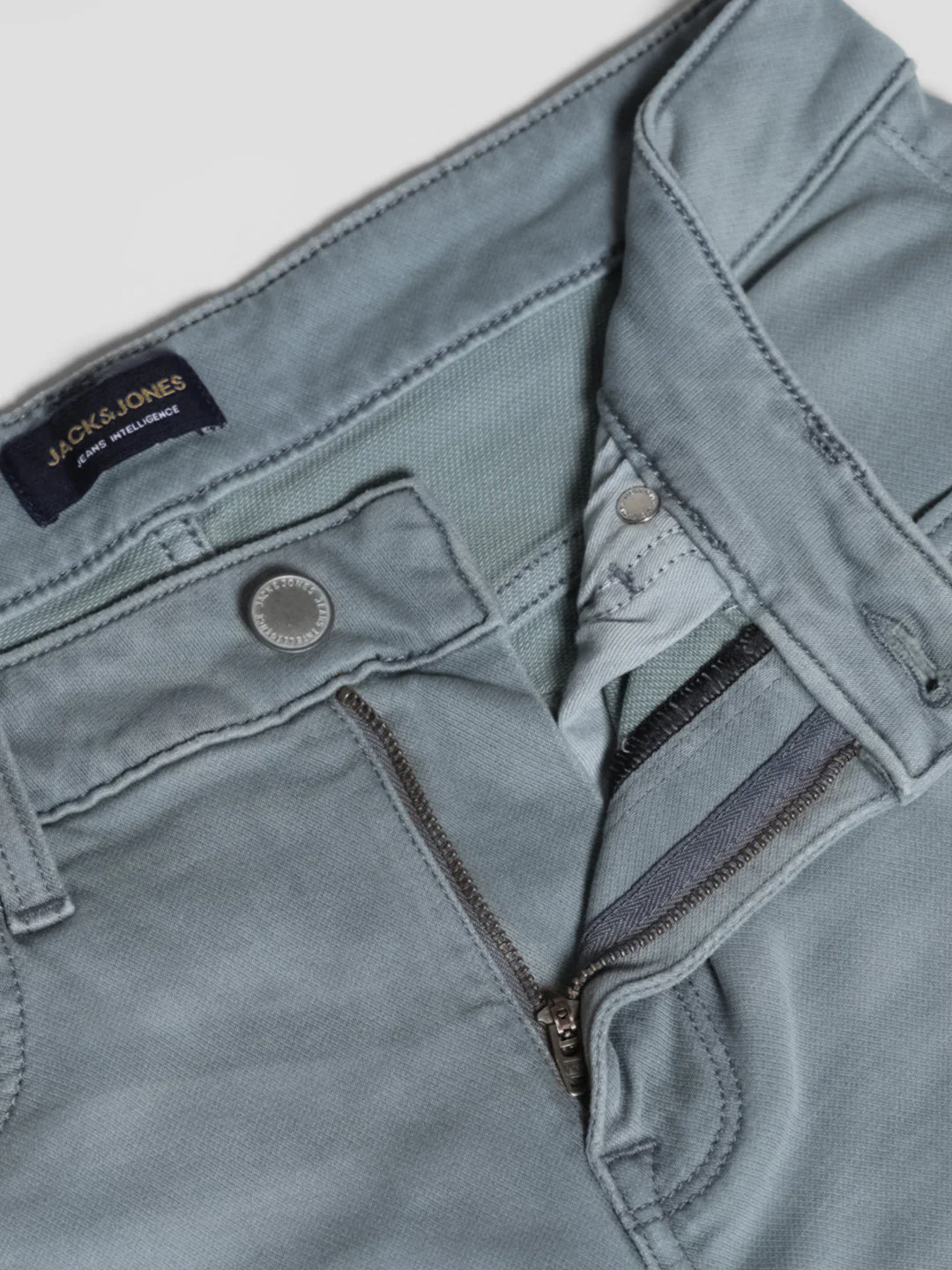 Light Blue Knitted Glenn slim fit jeans - Image 5