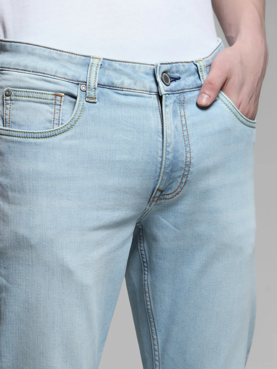 Light Blue Glenn Slim Jeans - Image 4