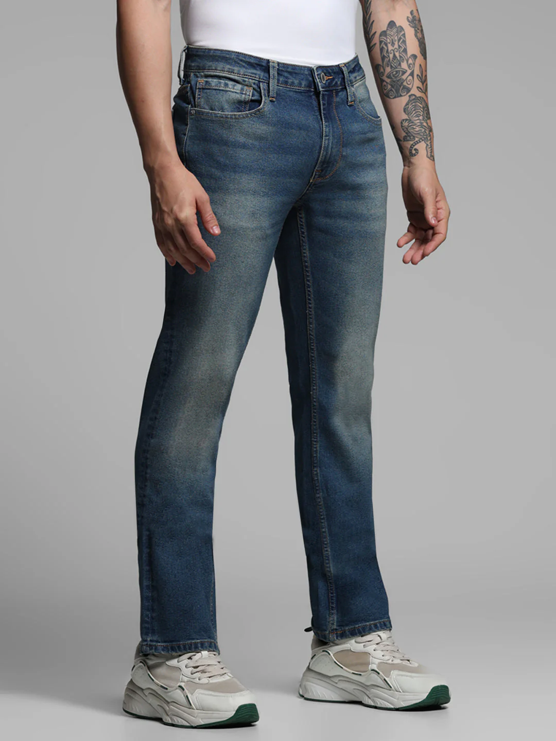 Blue Clark Regular Straight Jeans - Image 2