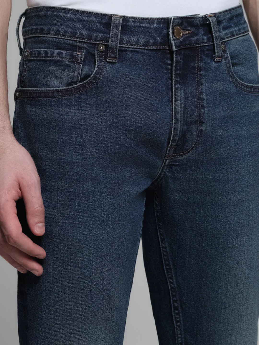 Blue Clark Regular Straight Jeans - Image 4