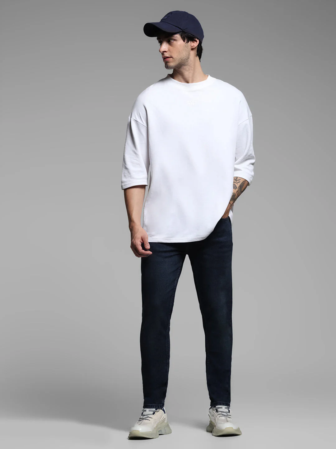 Dark Blue Liam Super Skinny Fit Jeans - Image 6