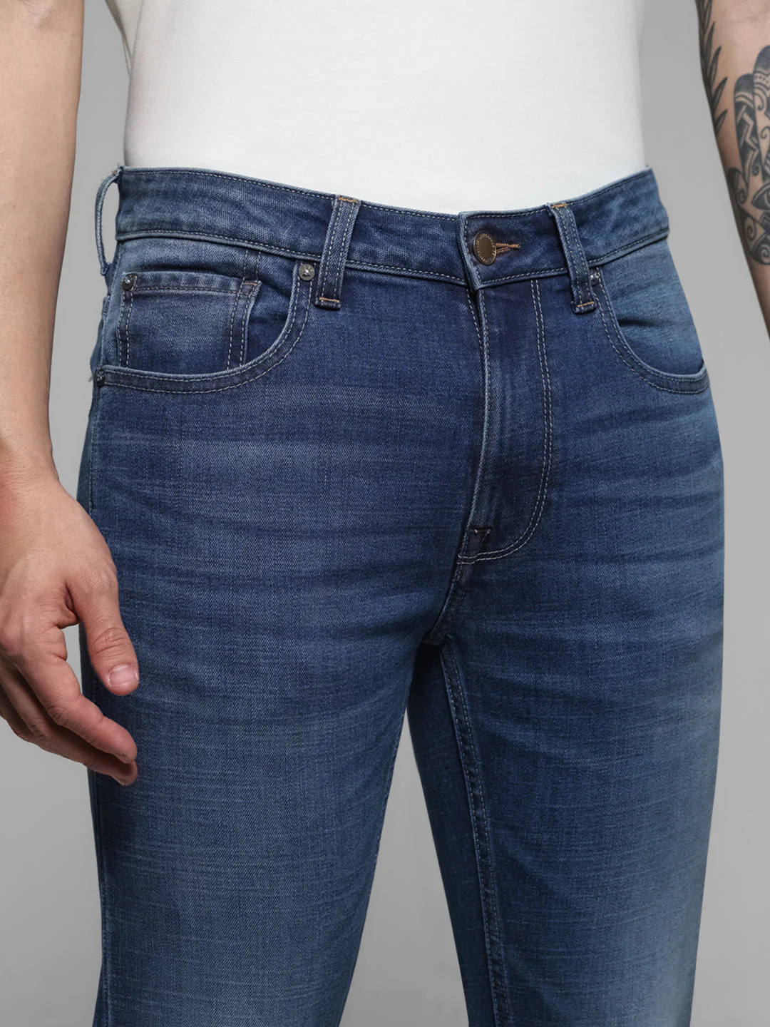Blue Ben Washed Skinny Jeans - Image 4