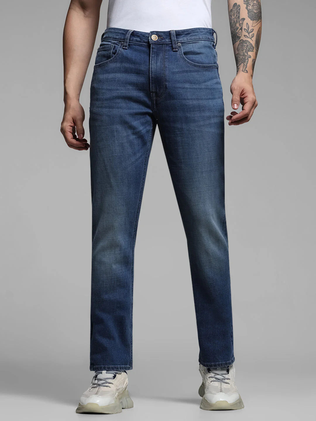Blue Clark Regular Straight Jeans