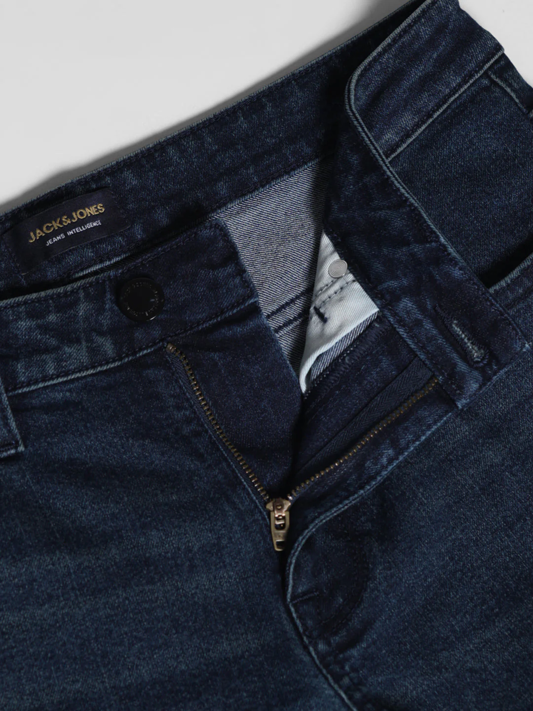 Dark Blue Brak Slim Fit Cropped Jeans - Image 5