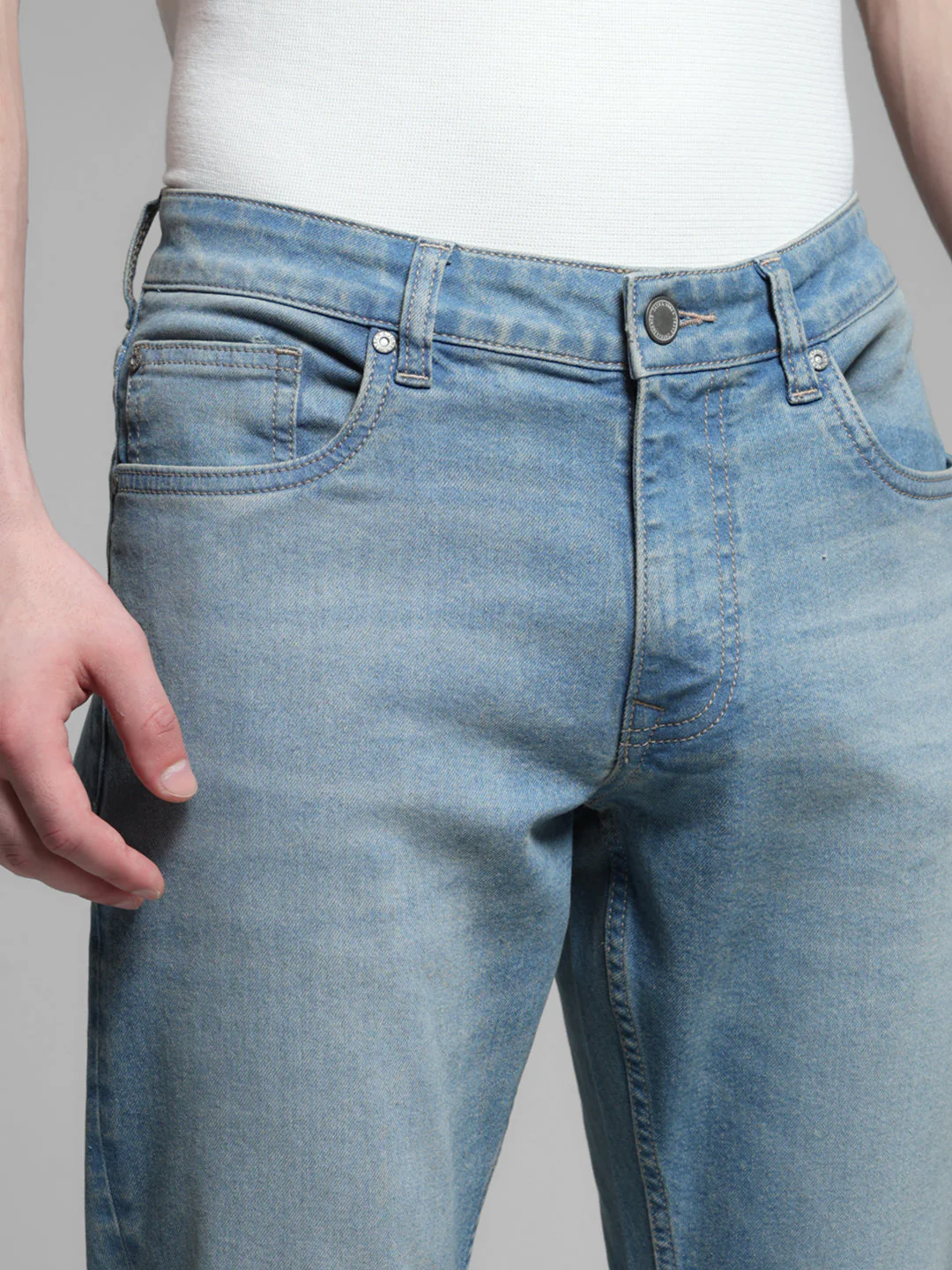 Light Blue Glenn Slim Fit Jeans - Image 4