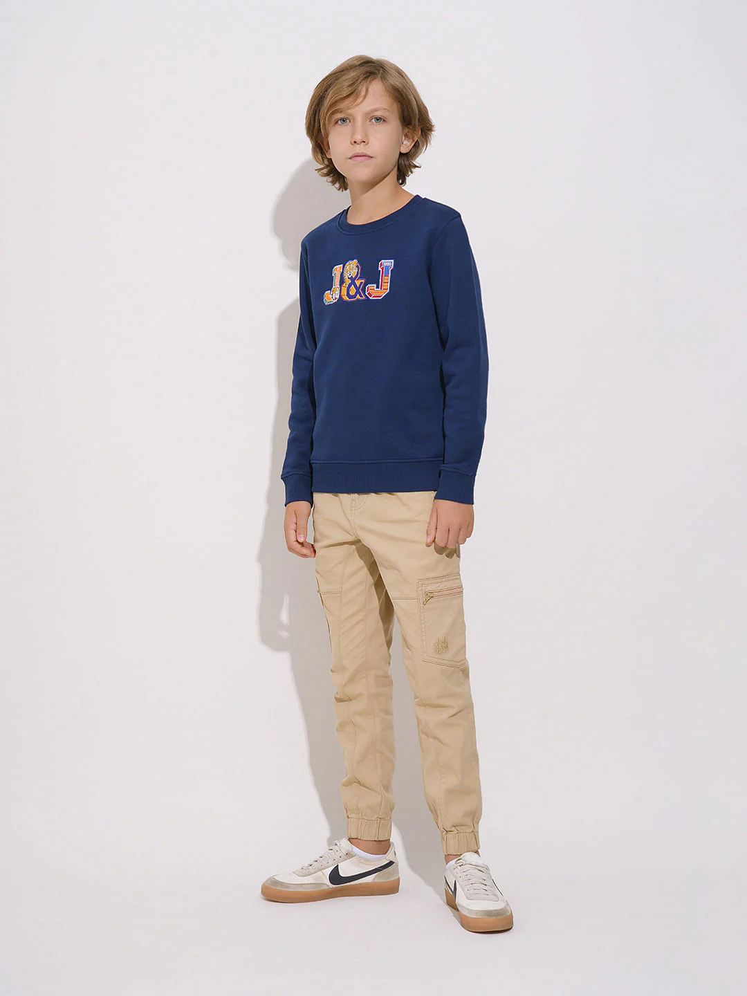 Boys Khaki Cotton Cargos - Image 5