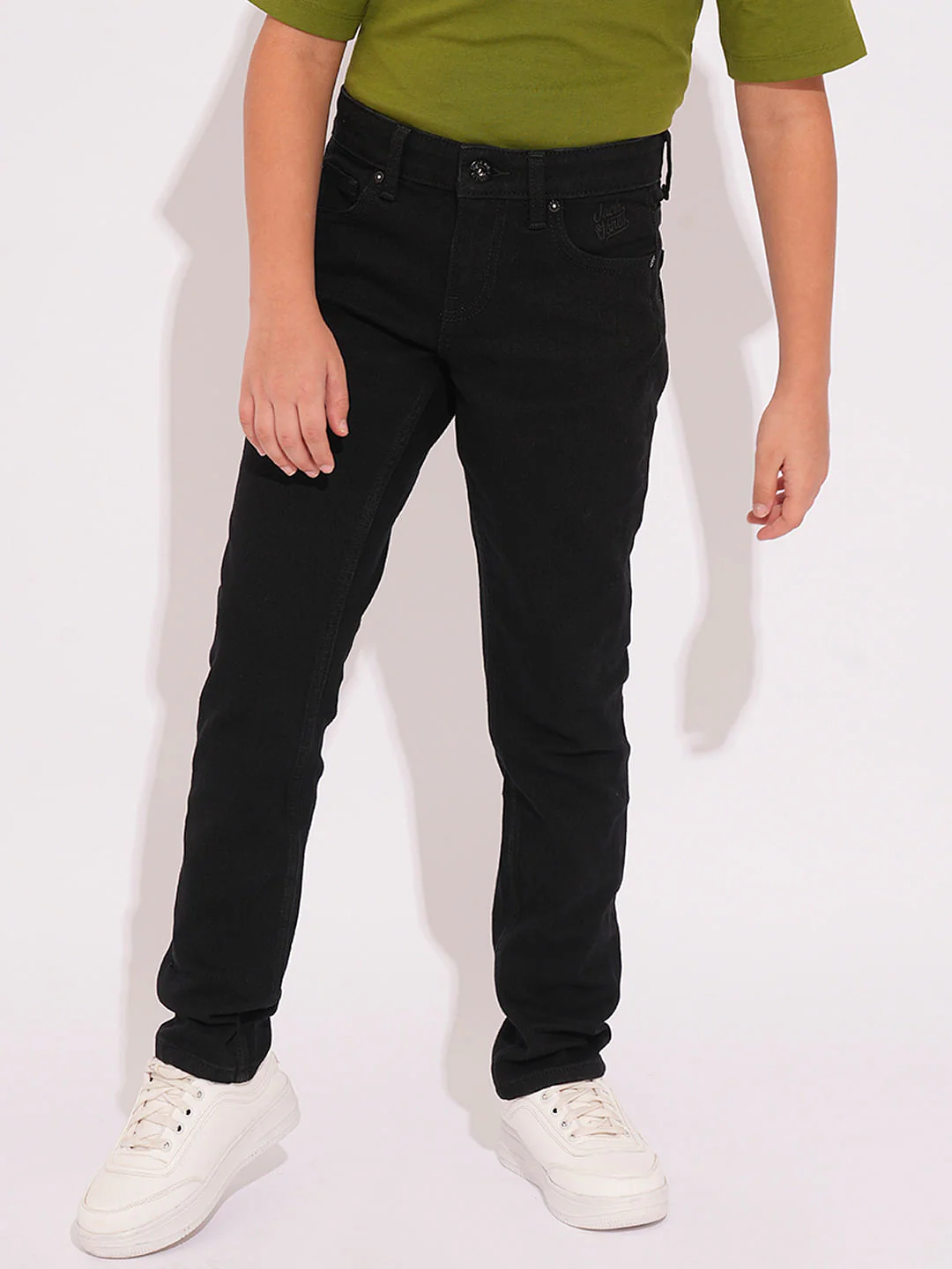 Boys Black Clark Regular Fit Jeans - Image 2