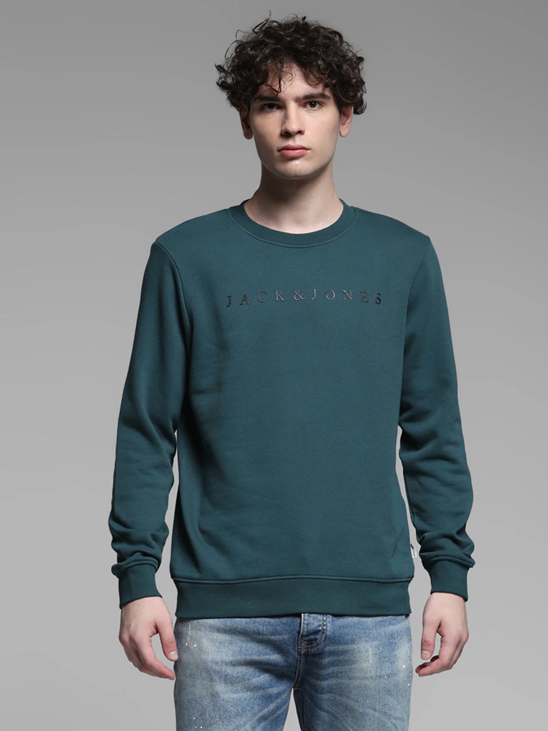 Green Logo Detail Sweatshirt - Image 2