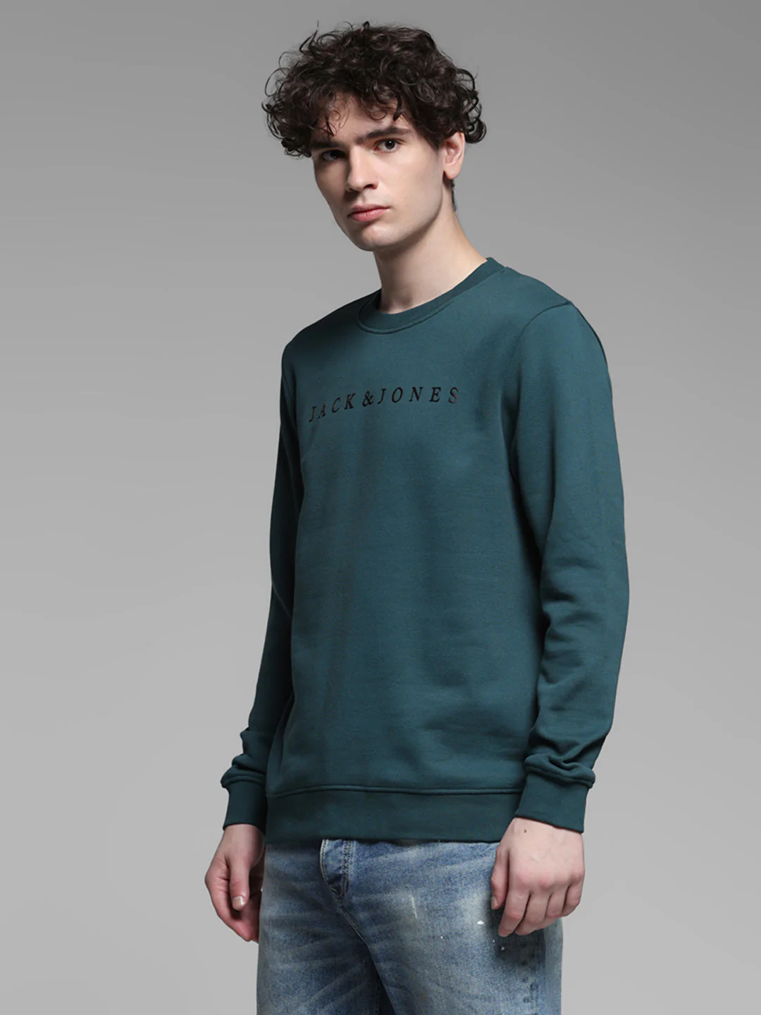 Green Logo Detail Sweatshirt - Image 3