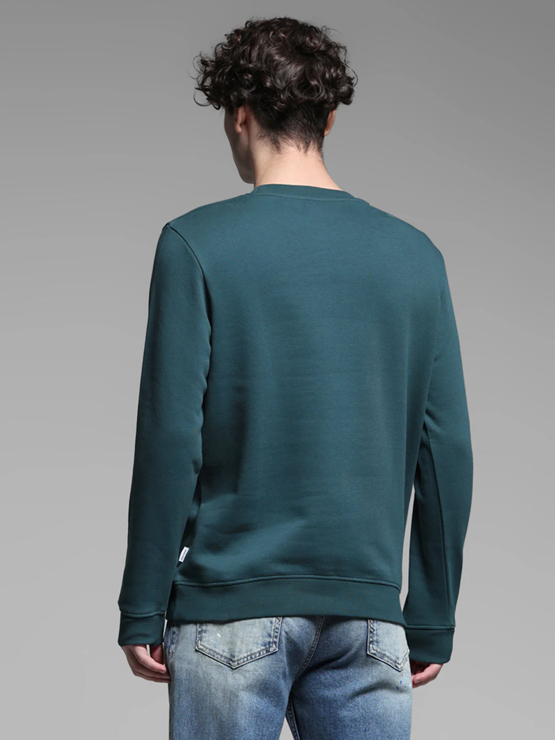 Green Logo Detail Sweatshirt - Image 4