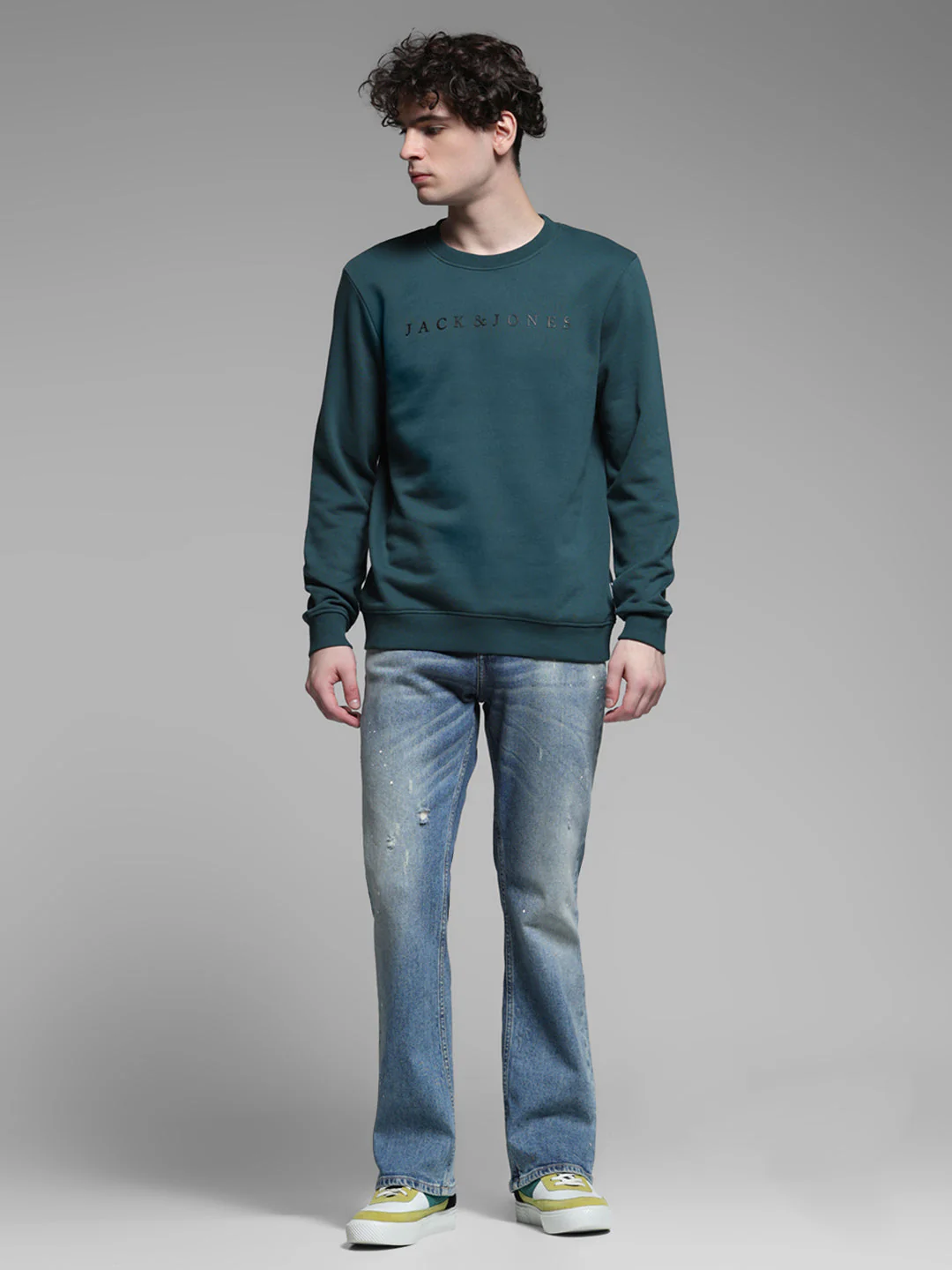 Green Logo Detail Sweatshirt - Image 6
