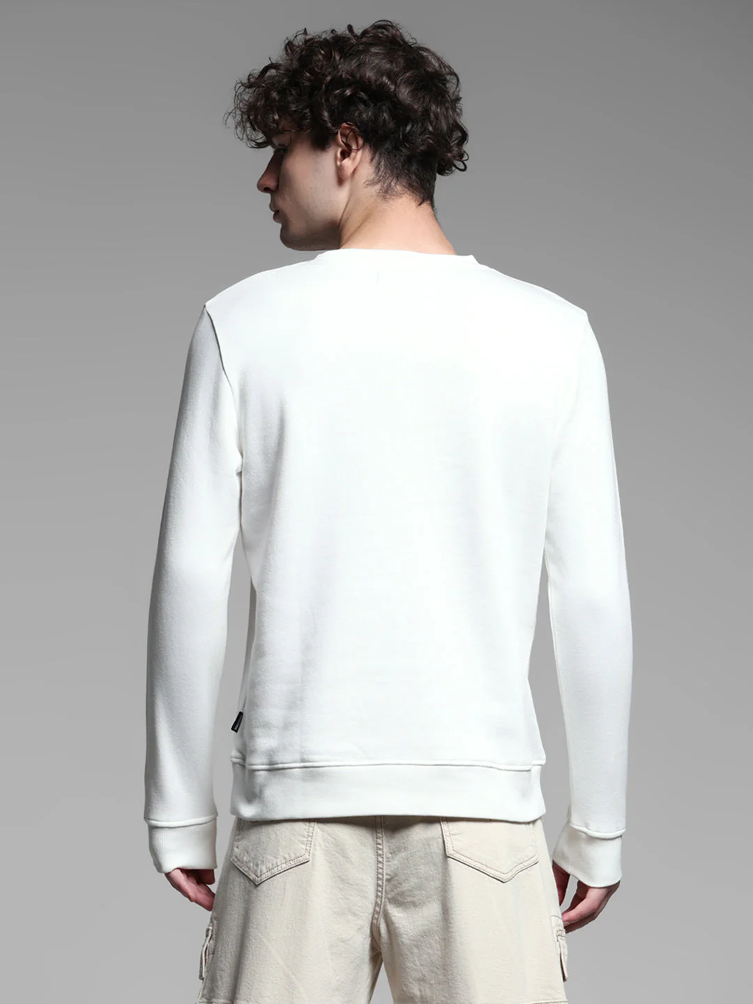 White Embroidered Sweatshirt - Image 4