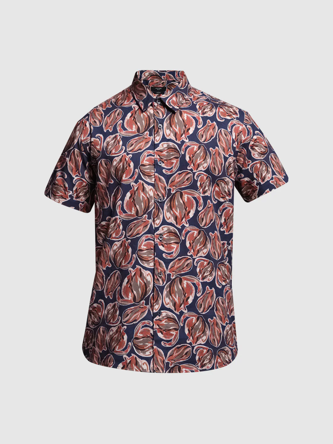Blue Floral Short Sleeves Shirt - Image 7
