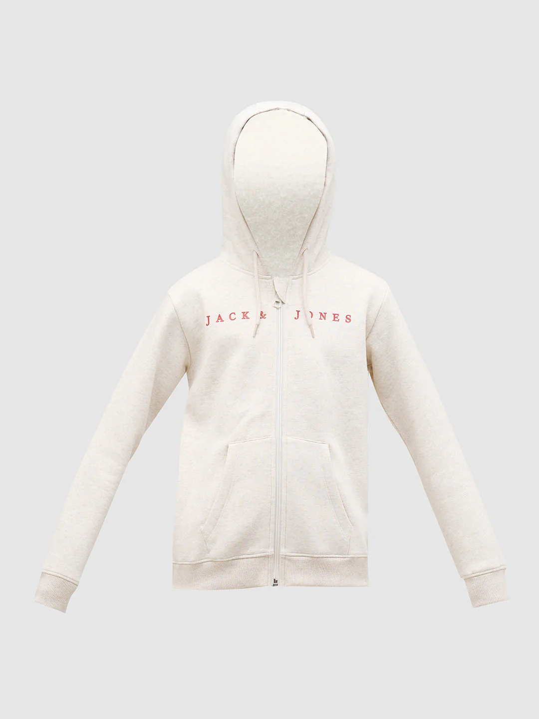 Boys White Zip-Up Hooded Sweatshirt - Image 7