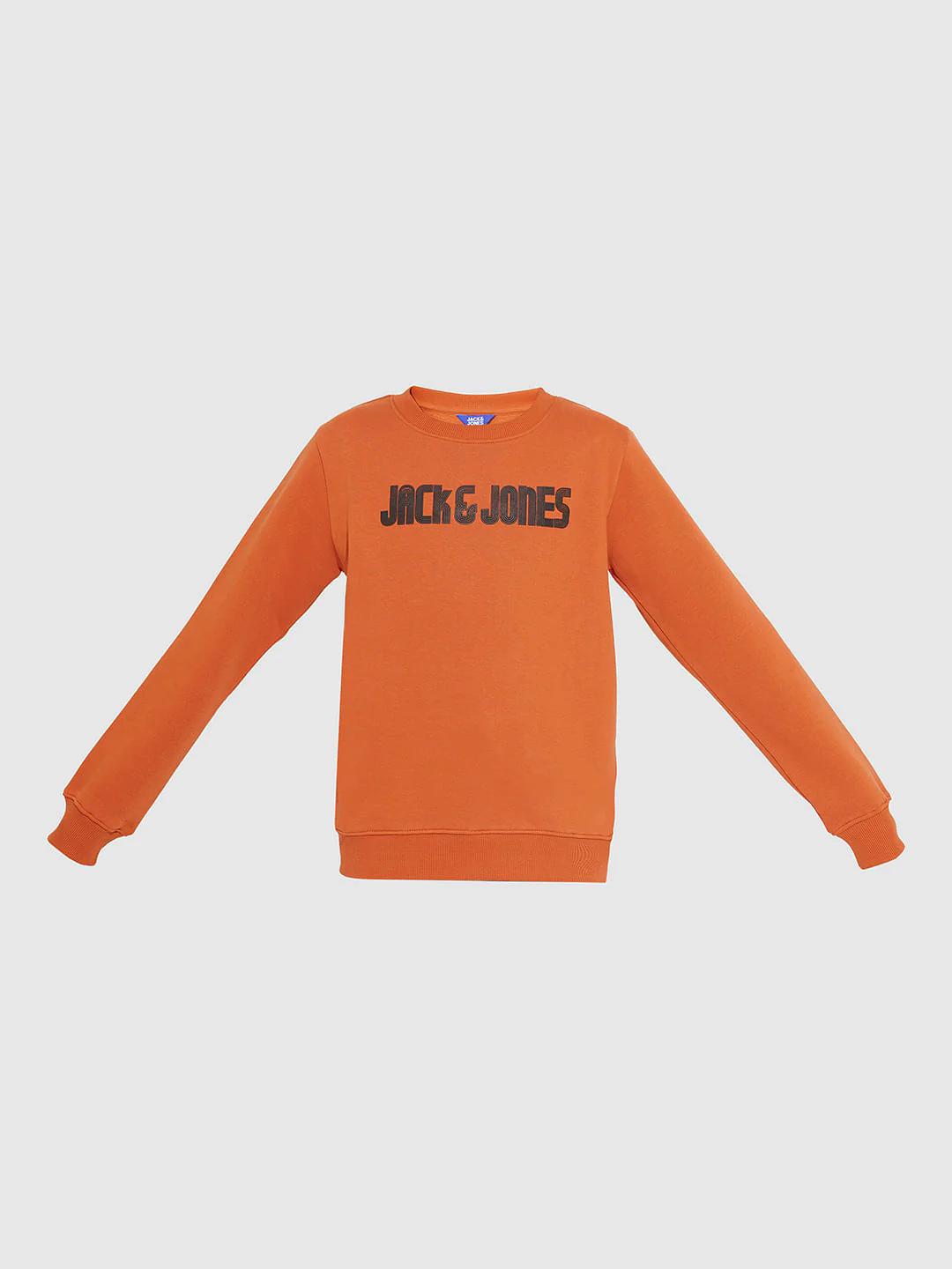 Boys Orange Logo Print Sweatshirt - Image 7