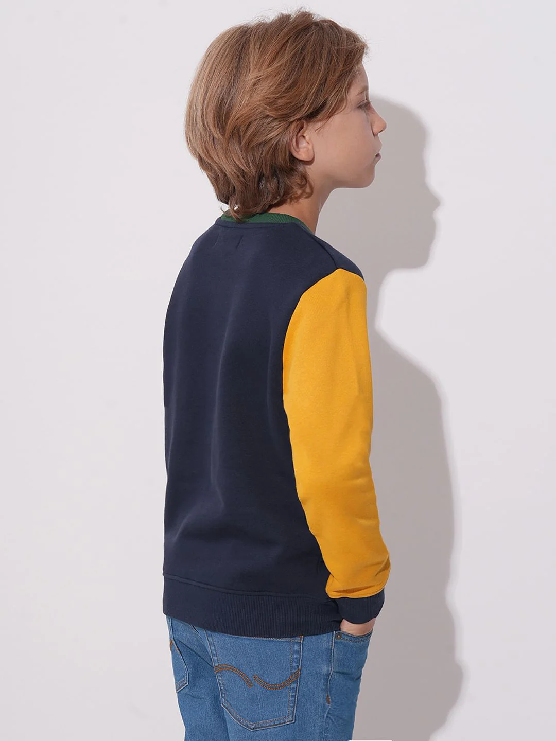 Boys Blue Colourblocked Sweatshirt - Image 4