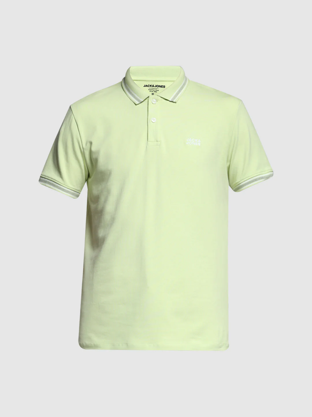 Lime Green Logo Print Polo - Image 7