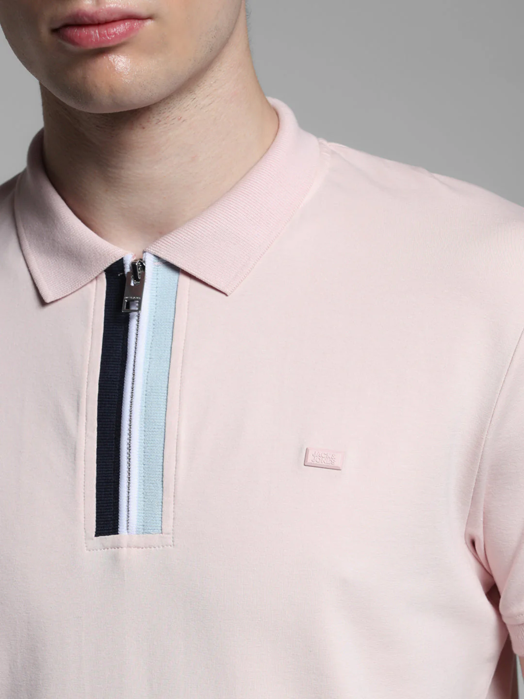 Lilac Zipper Detail Polo - Image 5