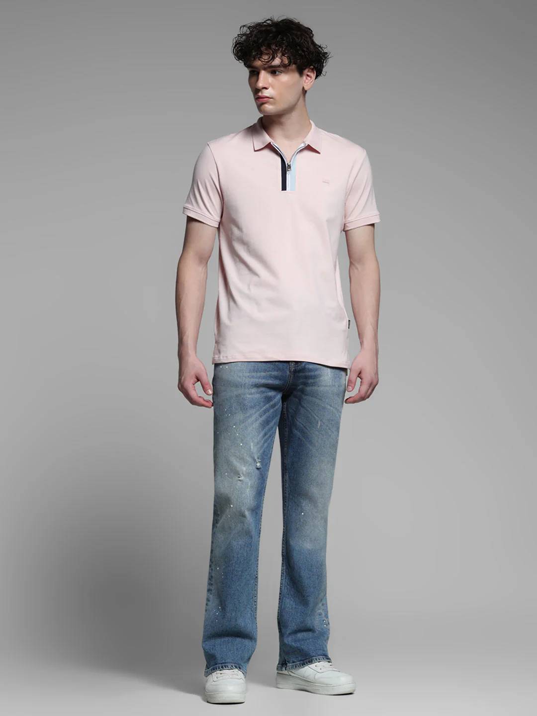 Lilac Zipper Detail Polo - Image 6