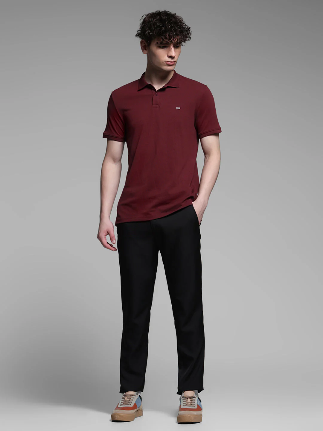 Maroon Solid Polo - Image 6