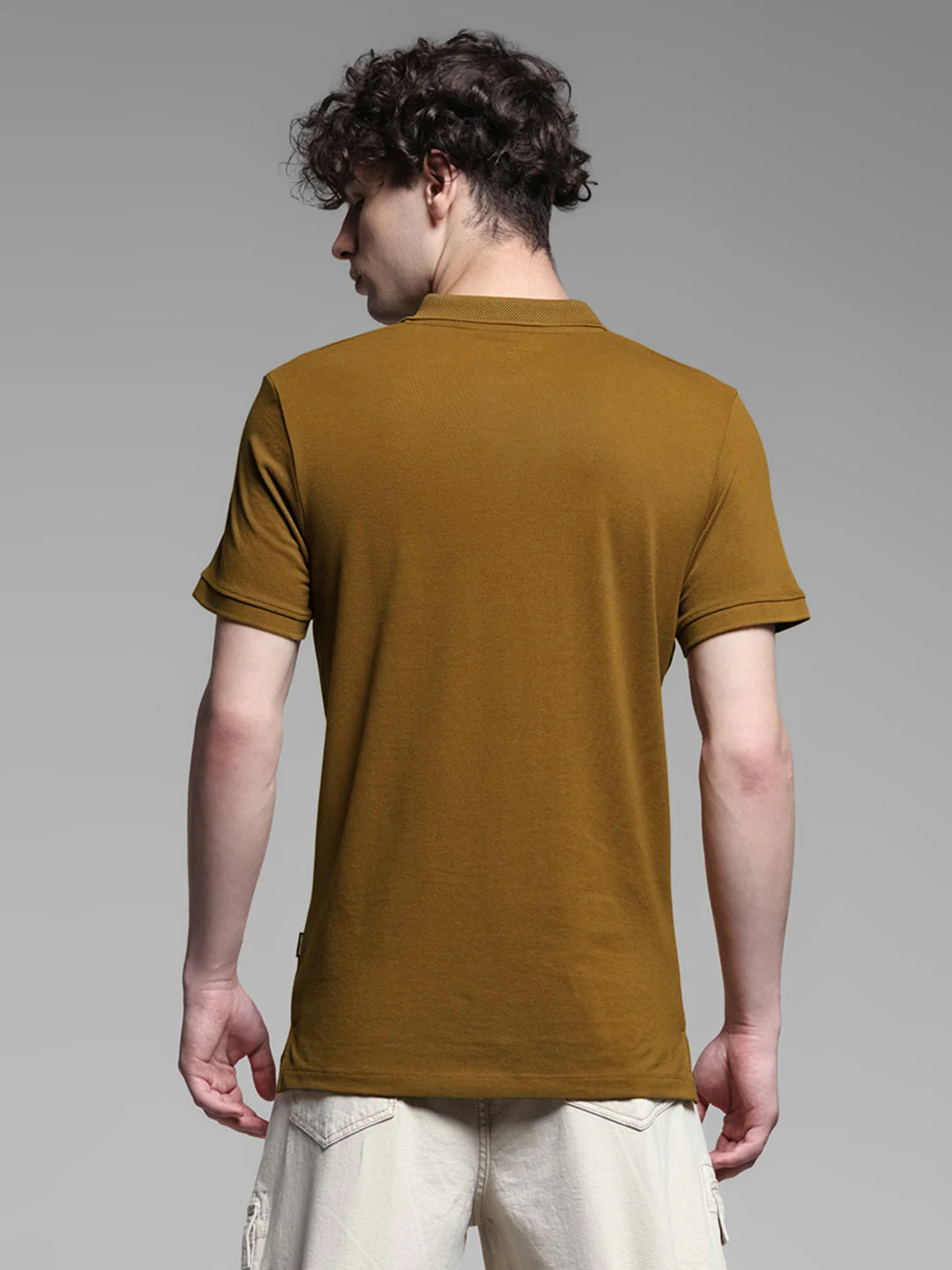 Bronze Brown Solid Polo - Image 4