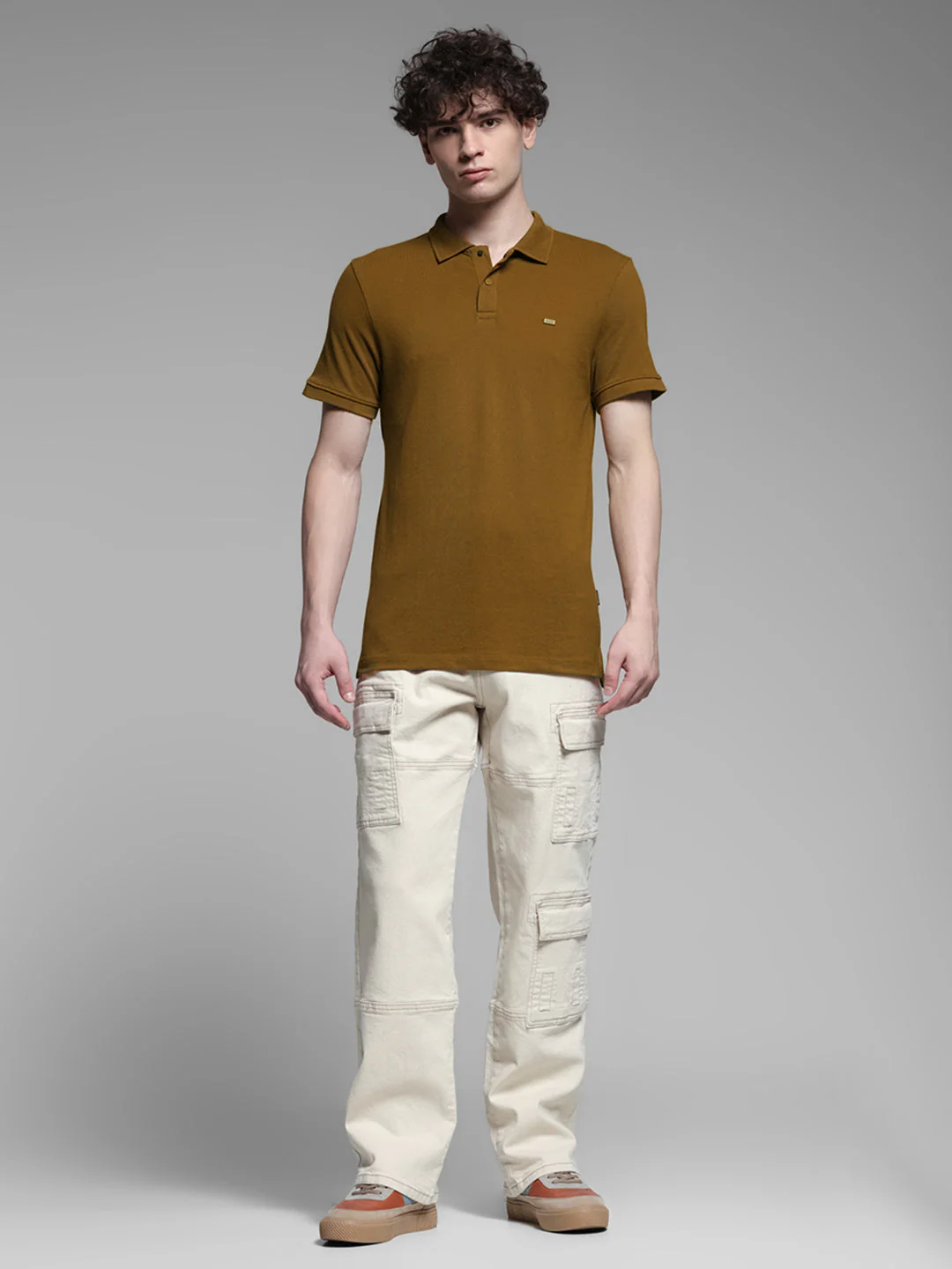 Bronze Brown Solid Polo - Image 6