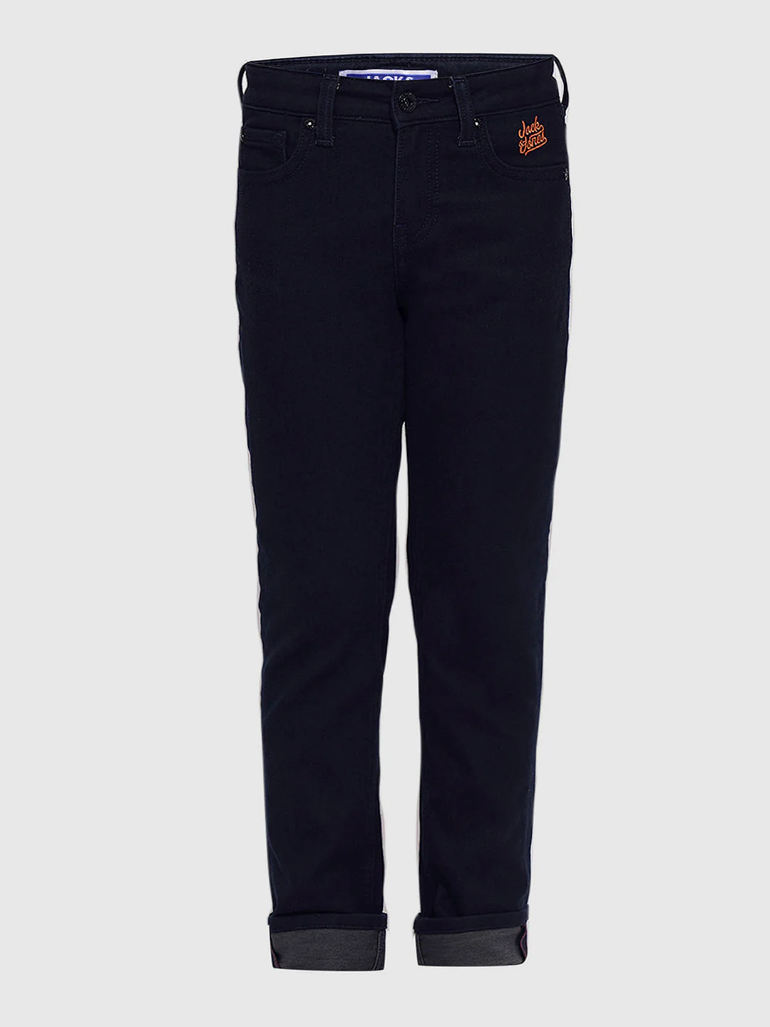 Dark Blue Mid Rise Jeans - Image 7