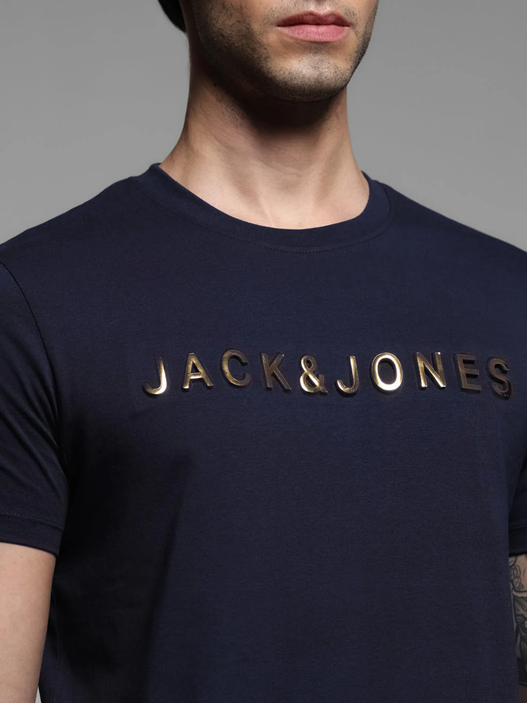 Blue Printed Cotton T-shirt - Image 5