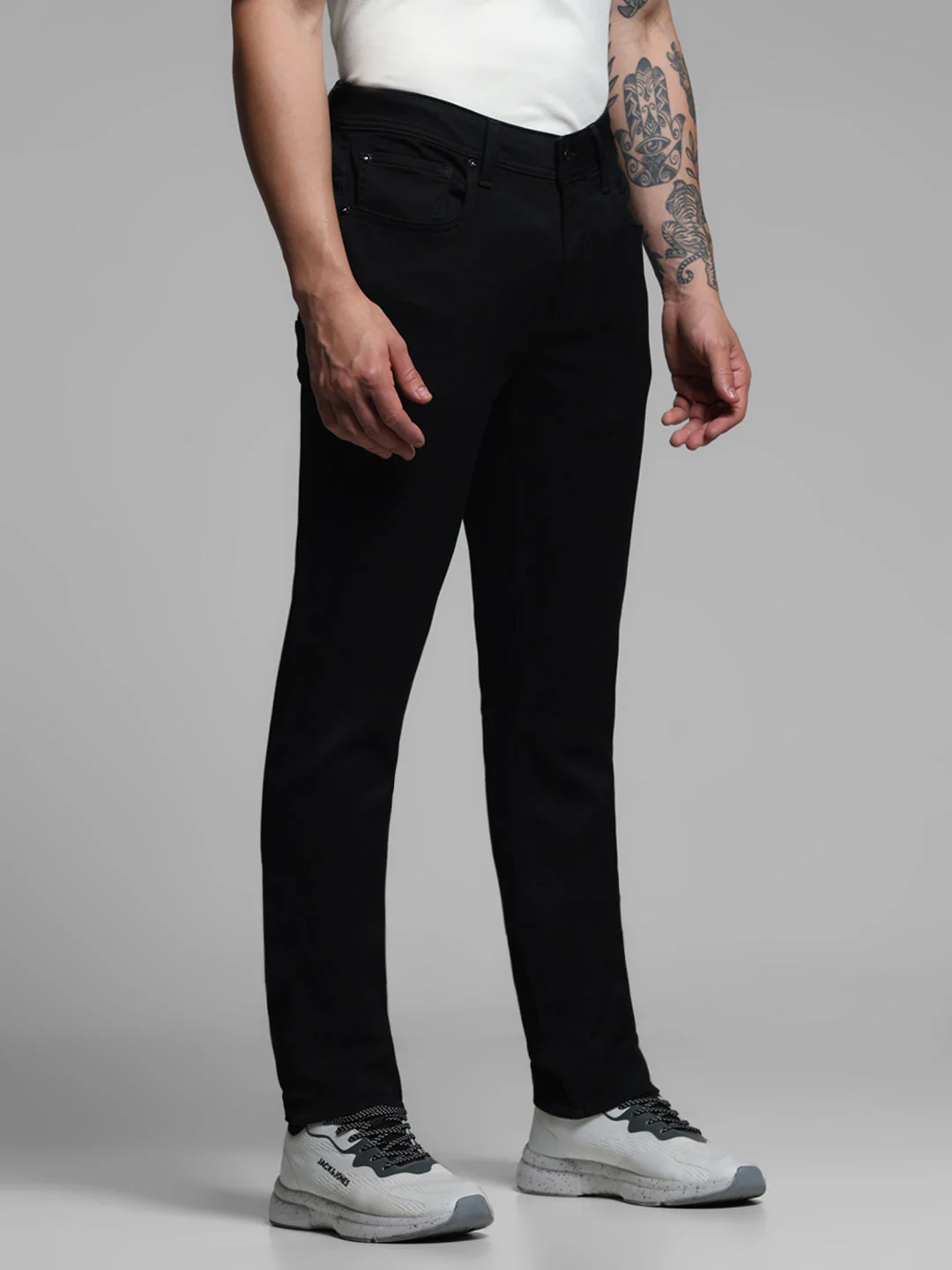 Black Ben Skinny Fit Jeans - Image 2
