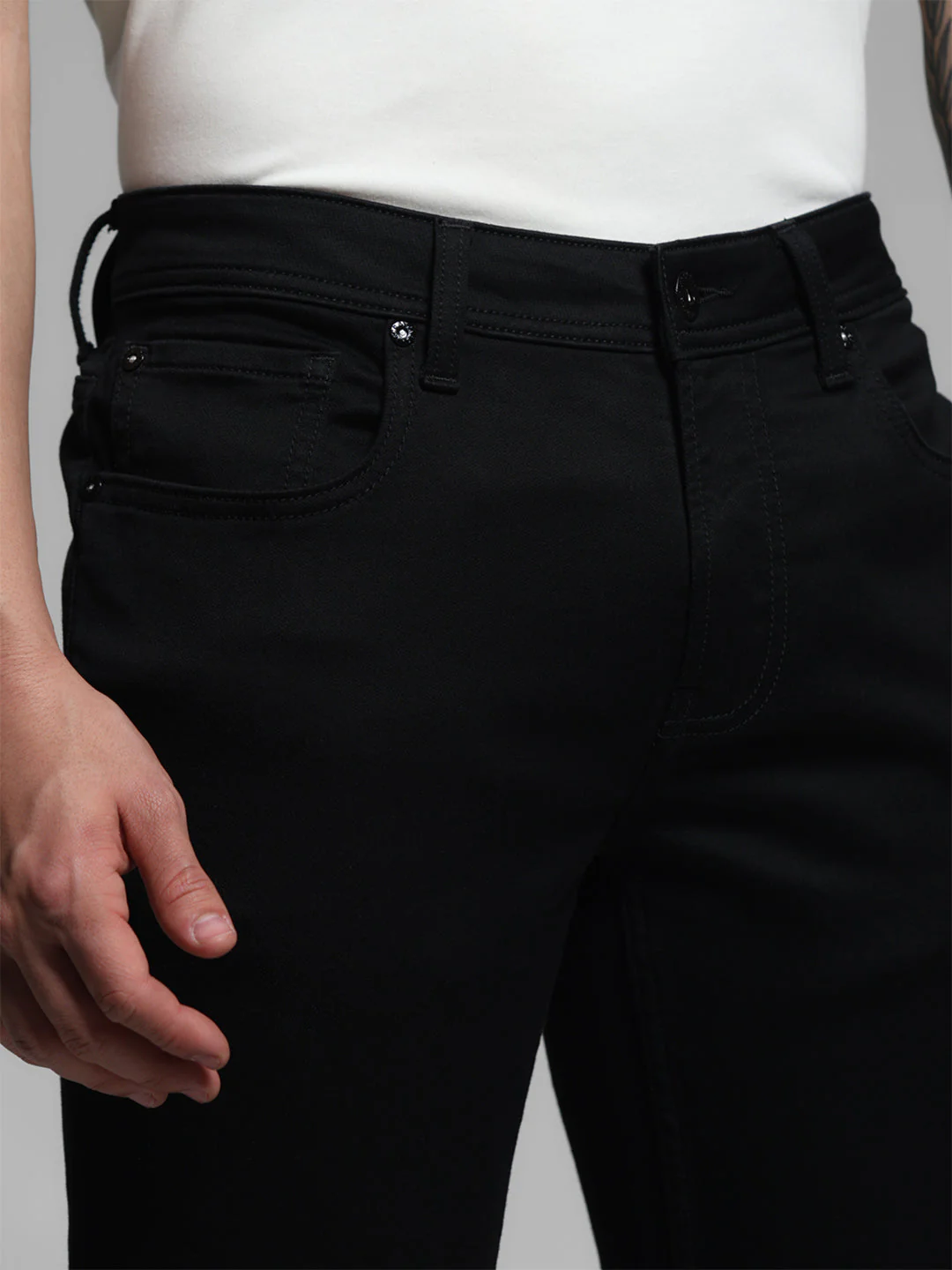 Black Ben Skinny Fit Jeans - Image 4