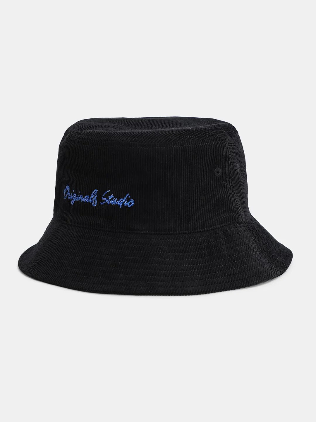 Black Ribbed Bucket Hat - Image 2
