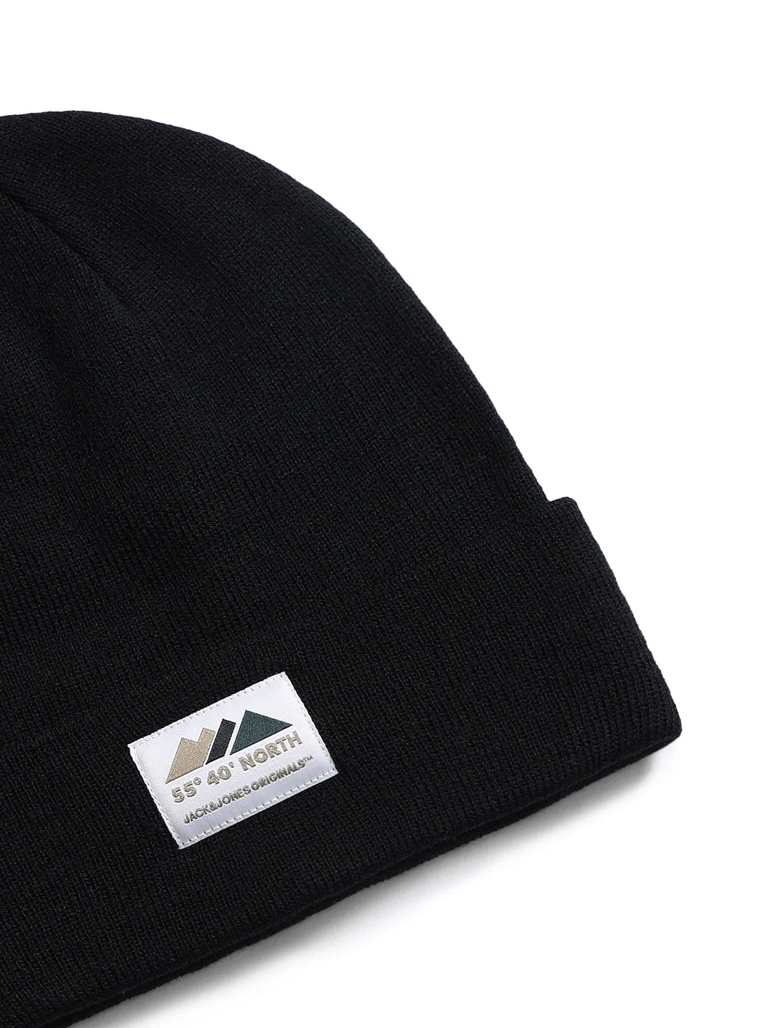 Black Recycled Polyester Beanie - Image 3