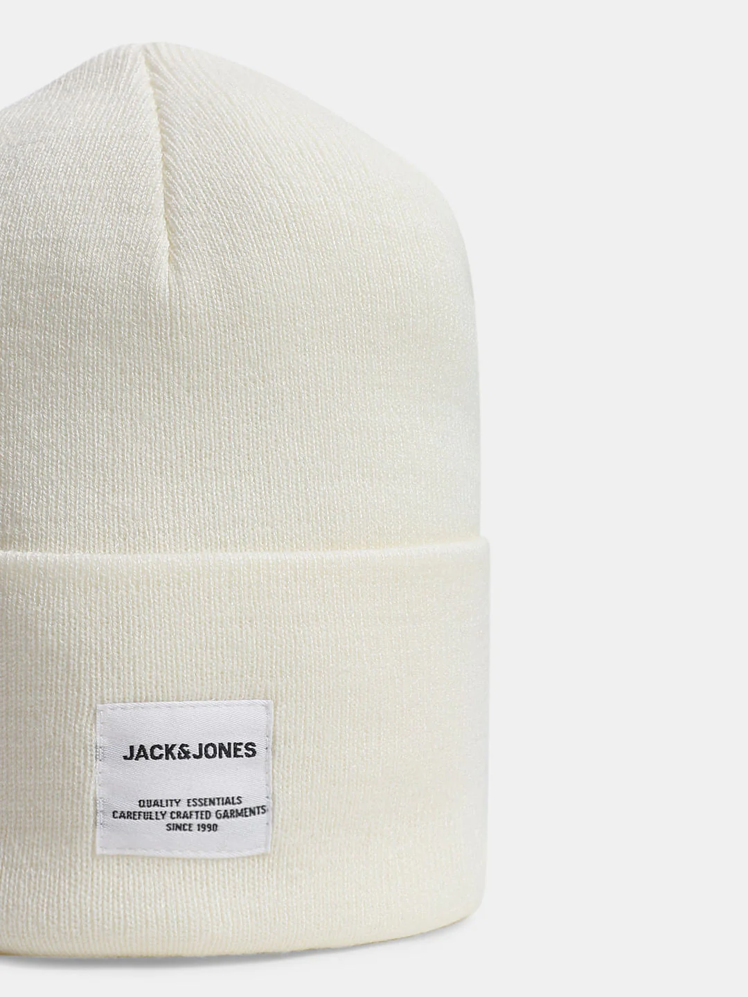 White Knitted Beanie - Image 2