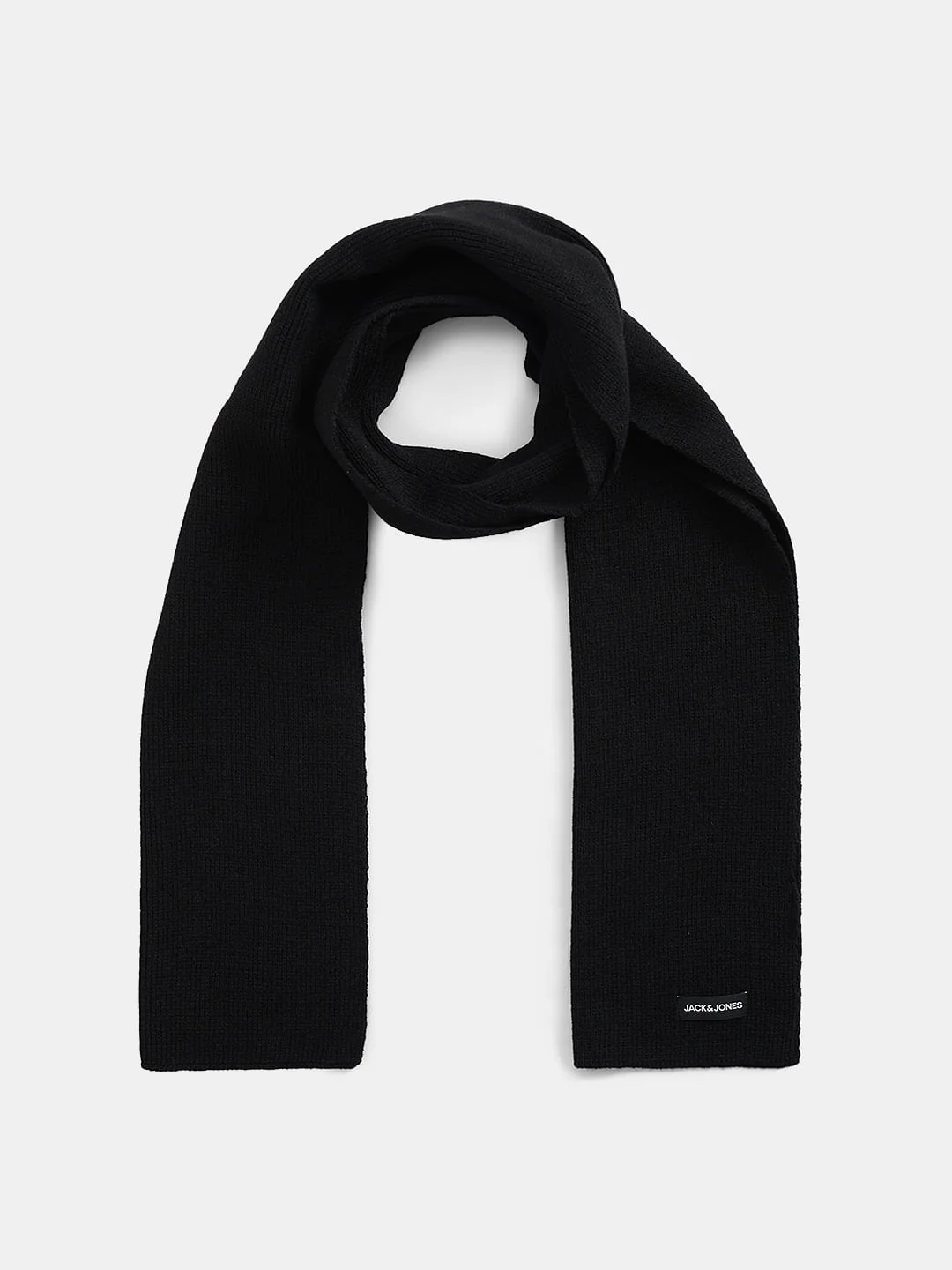 Black Knitted Scarf - Image 2