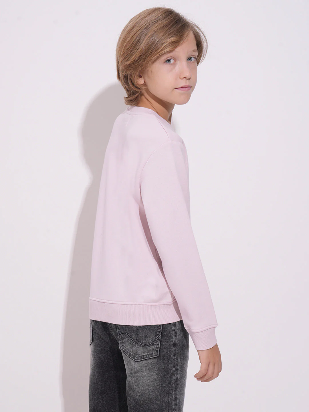 Boys Lilac Printed Sweatshirt - Image 4