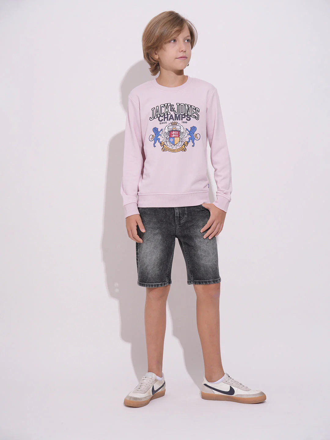 Boys Lilac Printed Sweatshirt - Image 5