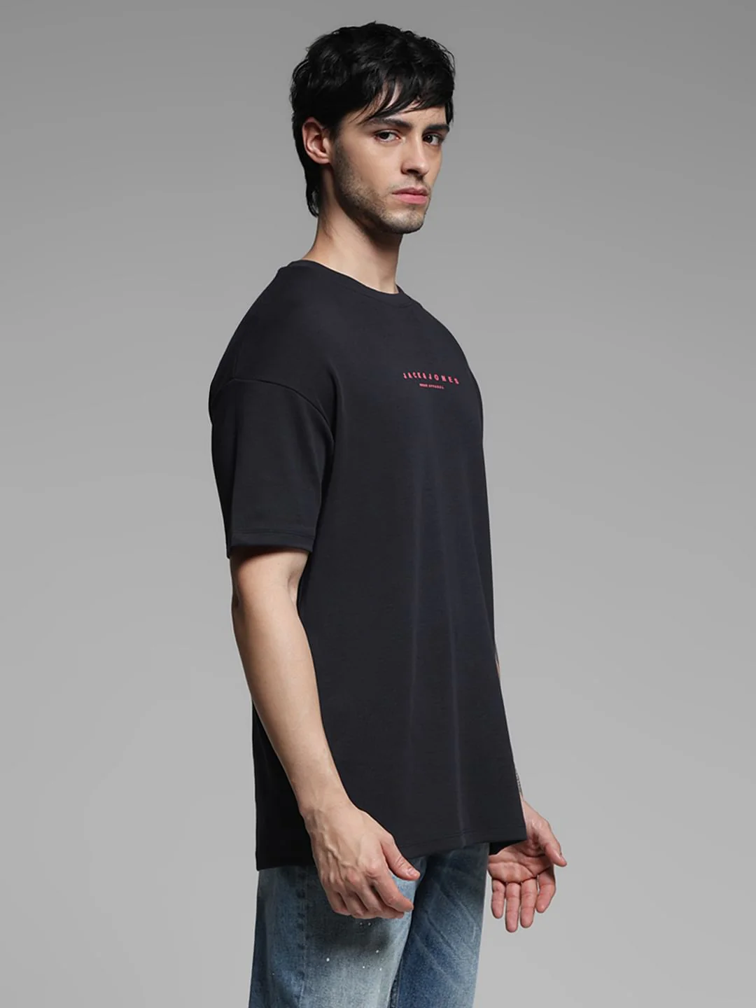Black Doggo Print Oversized T-shirt - Image 3