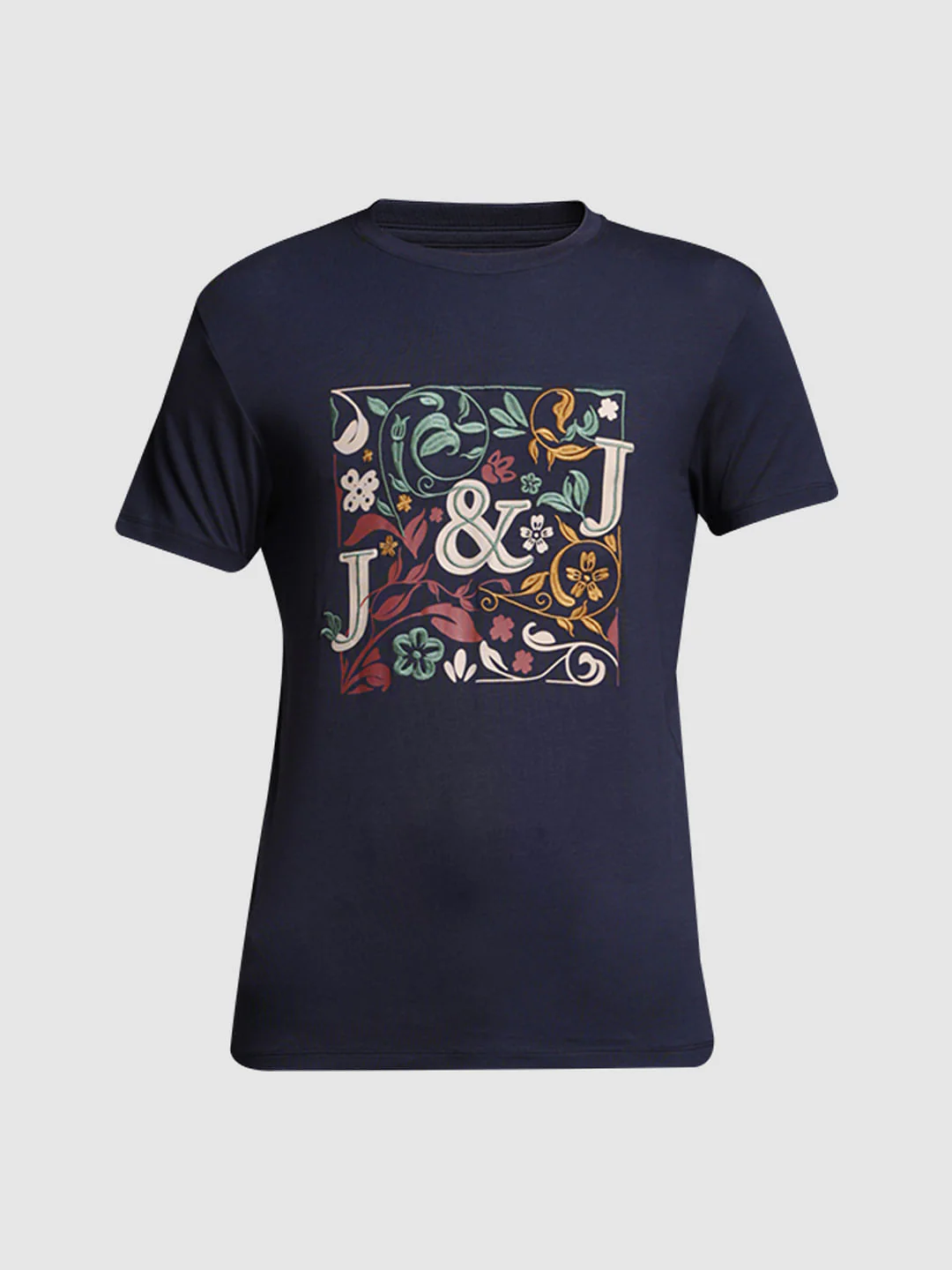 Blue Printed Cotton T-shirt - Image 7