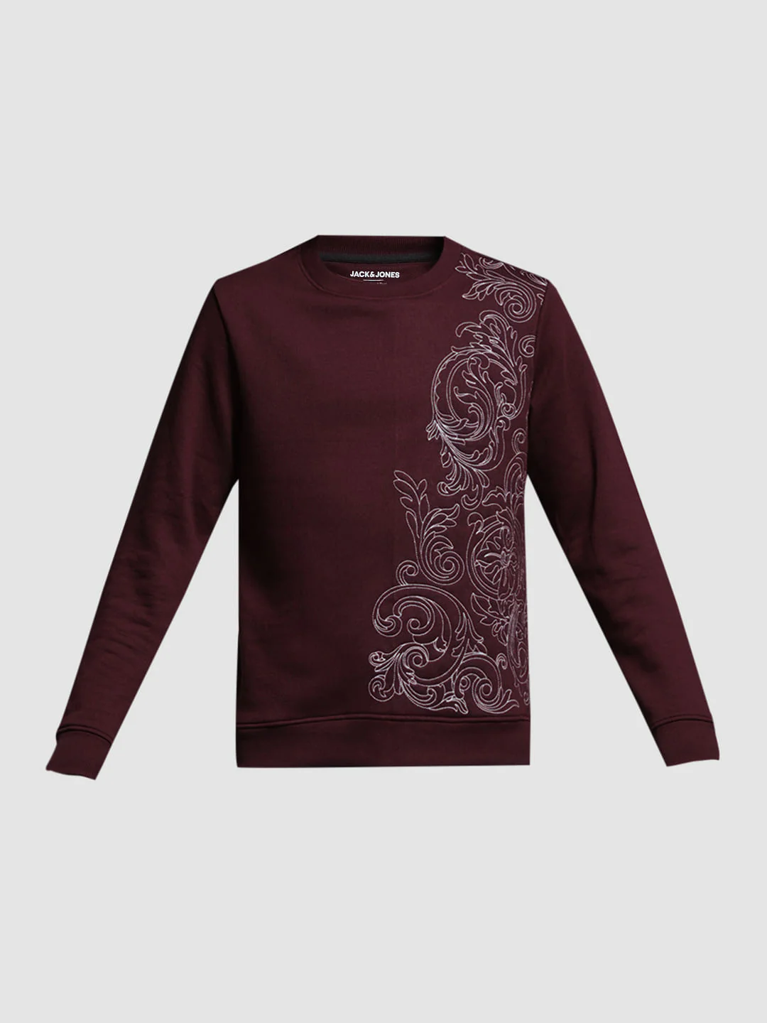 Maroon Embroidered Sweatshirt - Image 7