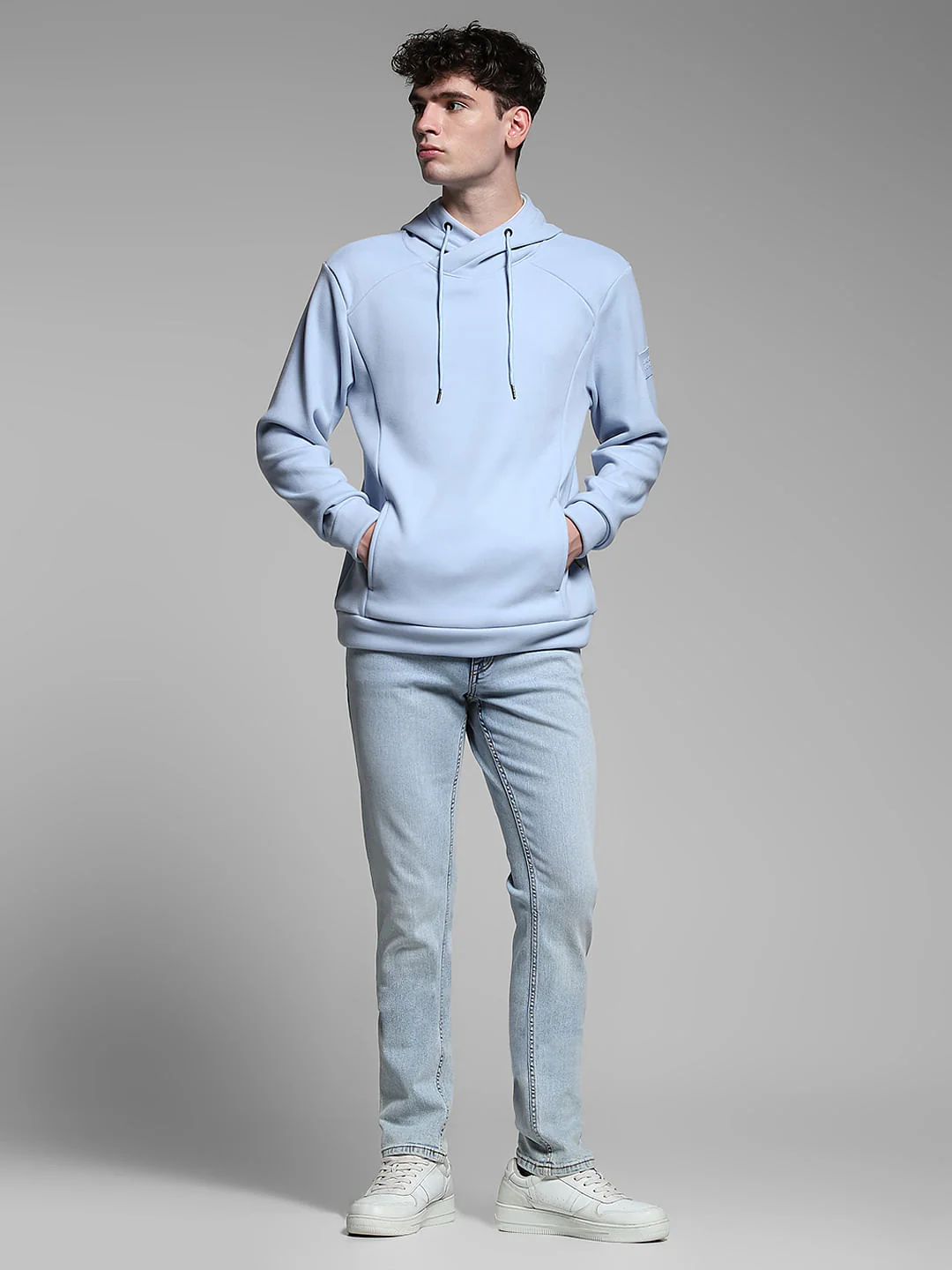 Light Blue Hooded Sweatshirt - Image 6