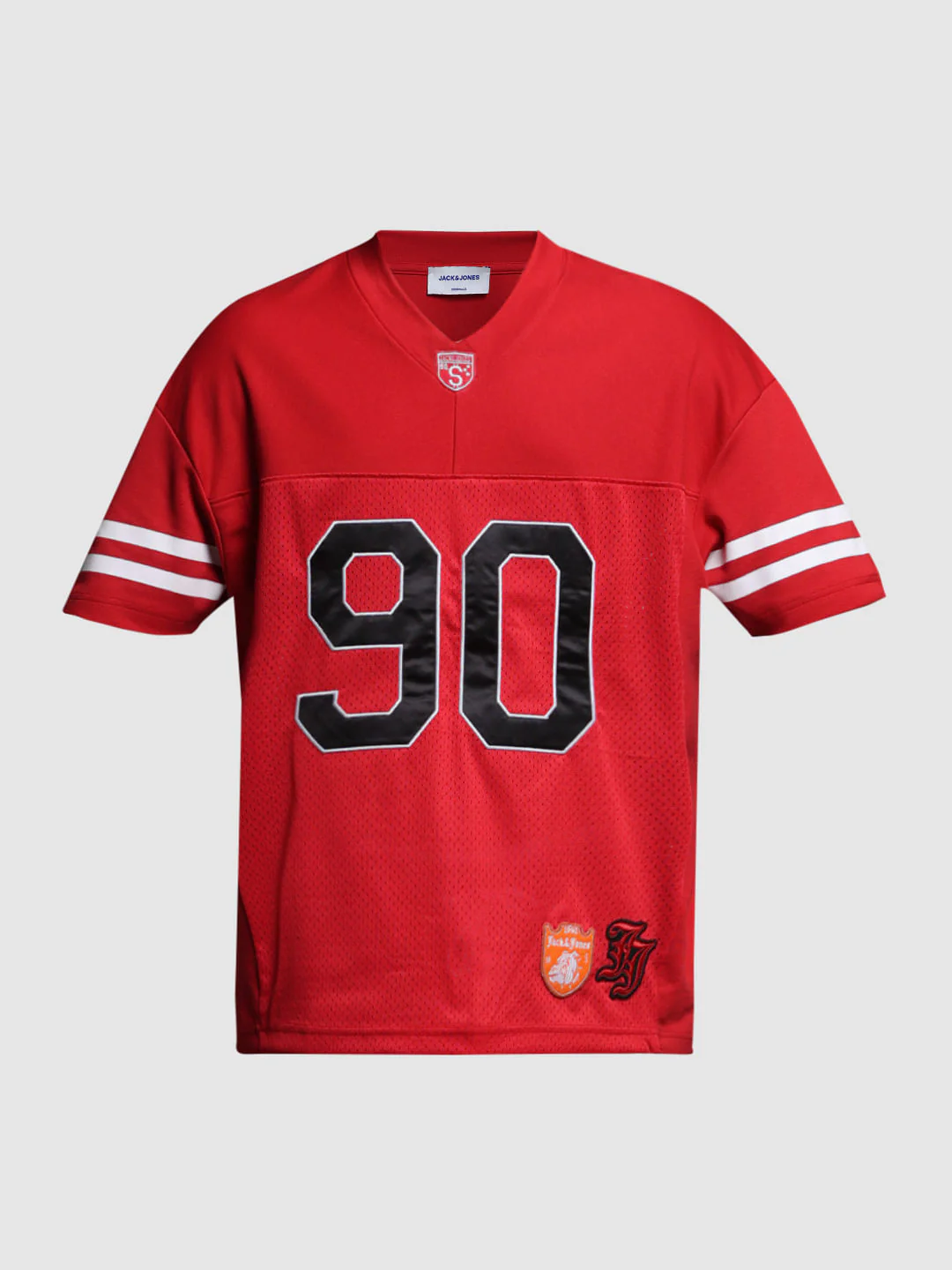 Red Varsity Print Co-ord Set T-shirt - Image 8