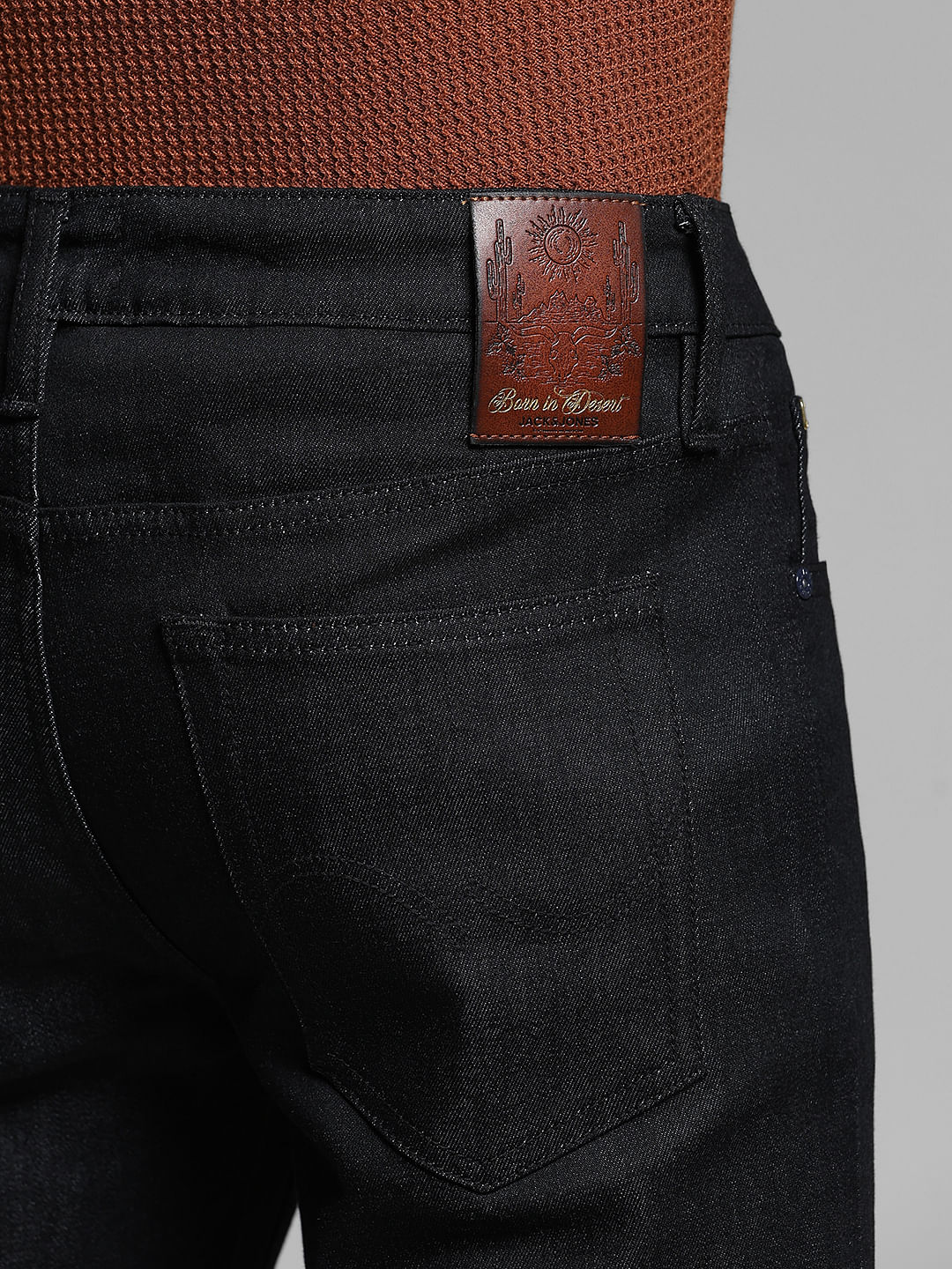 Black Low Rise Clark Regular Fit Jeans - Image 5