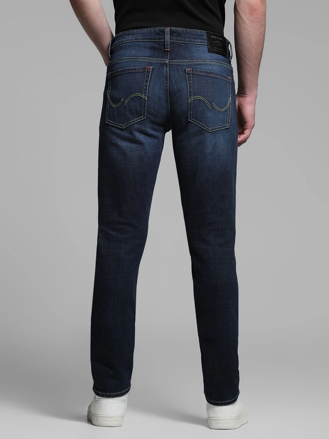 Dark Blue Low Rise Glenn Slim Fit Jeans - Image 3