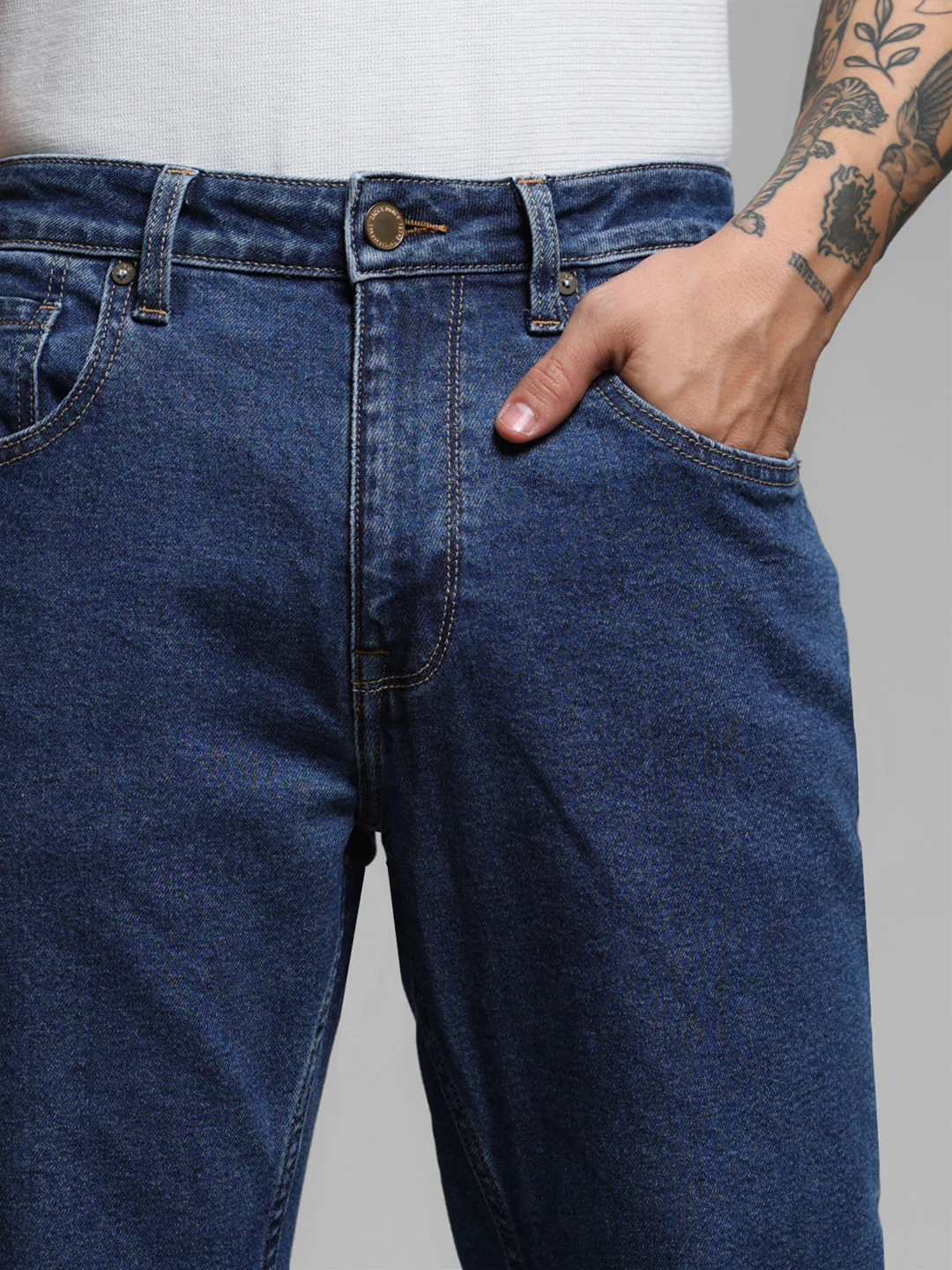 Light Blue High Rise Cliff Bootcut Jeans - Image 4