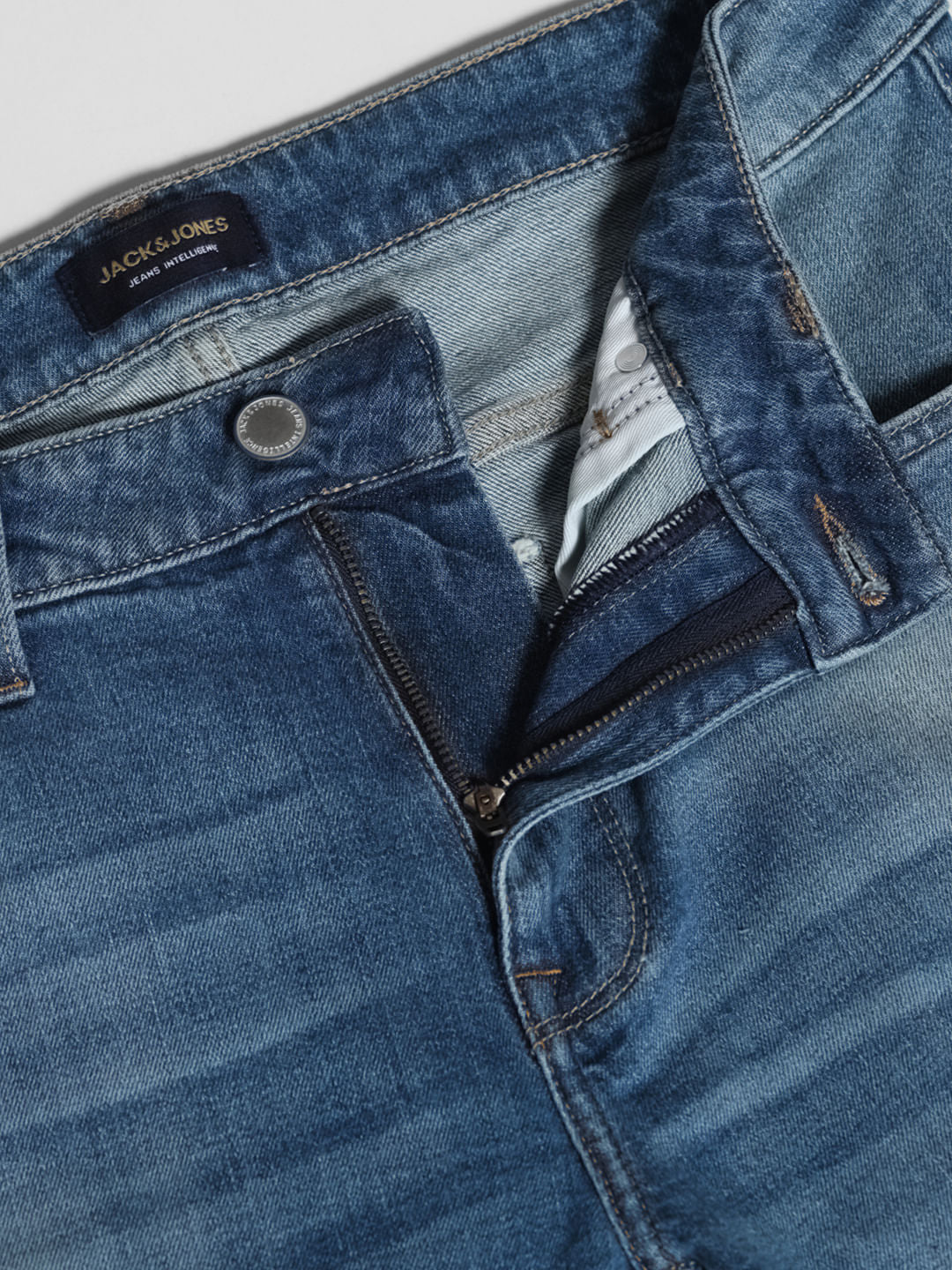 Light Blue Low Rise Ben Skinny Fit Jeans - Image 5