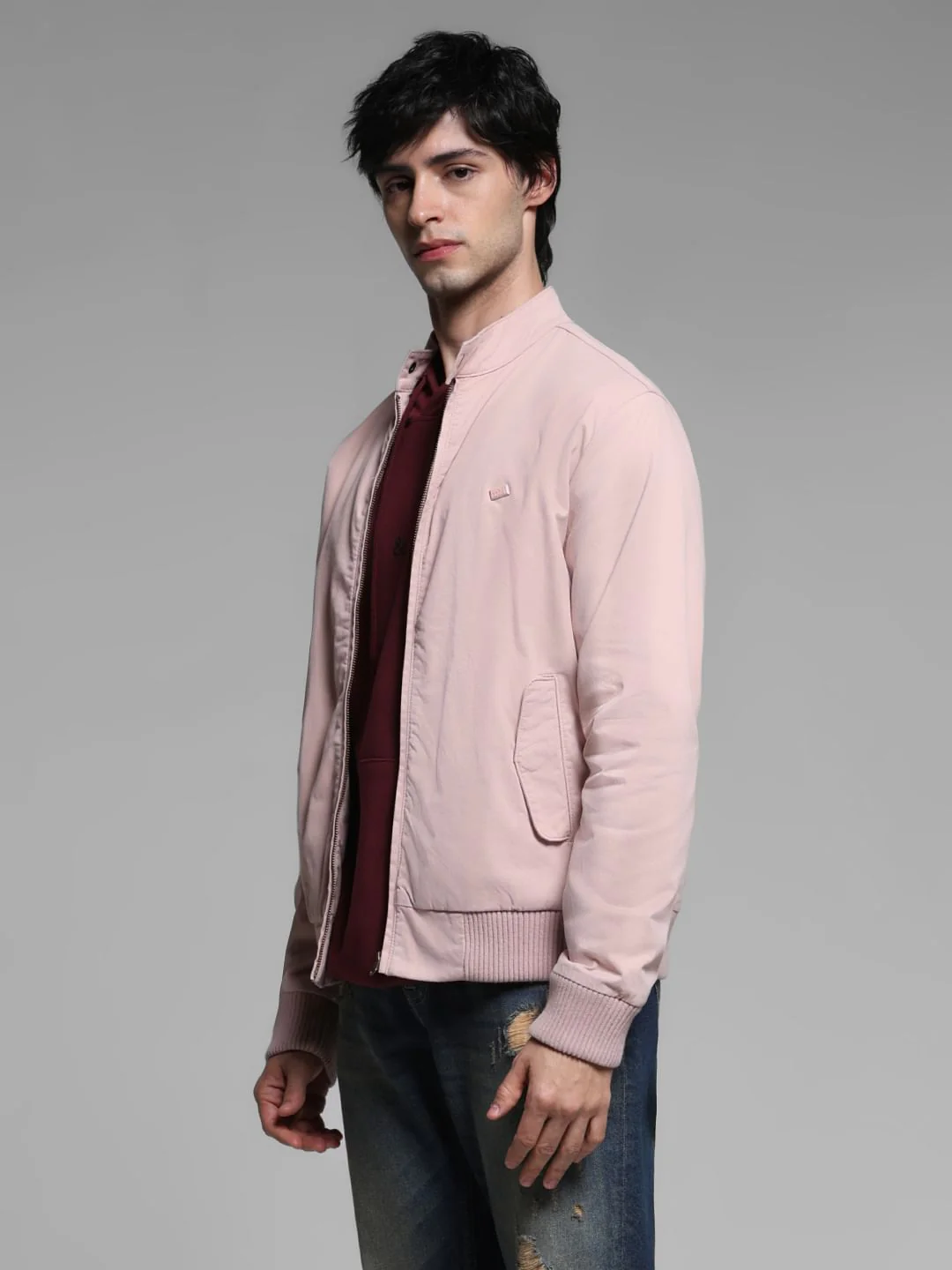 Light Pink Bomber Jacket - Image 3