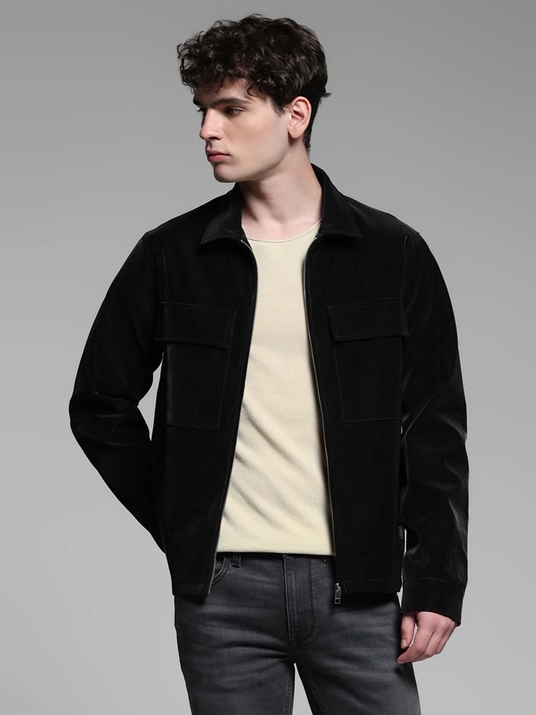 Black Striped Shacket - Image 2